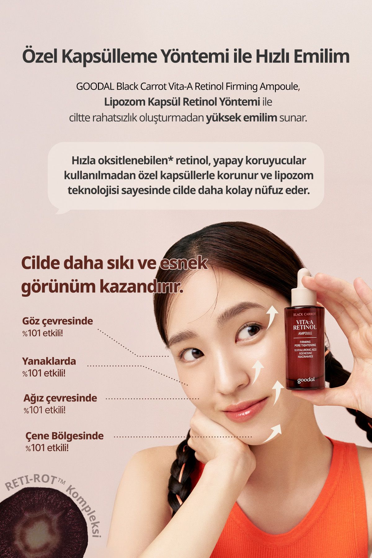 سرم پوست هویج سیاه ویتا A RETINOL AMPOULE Goodal