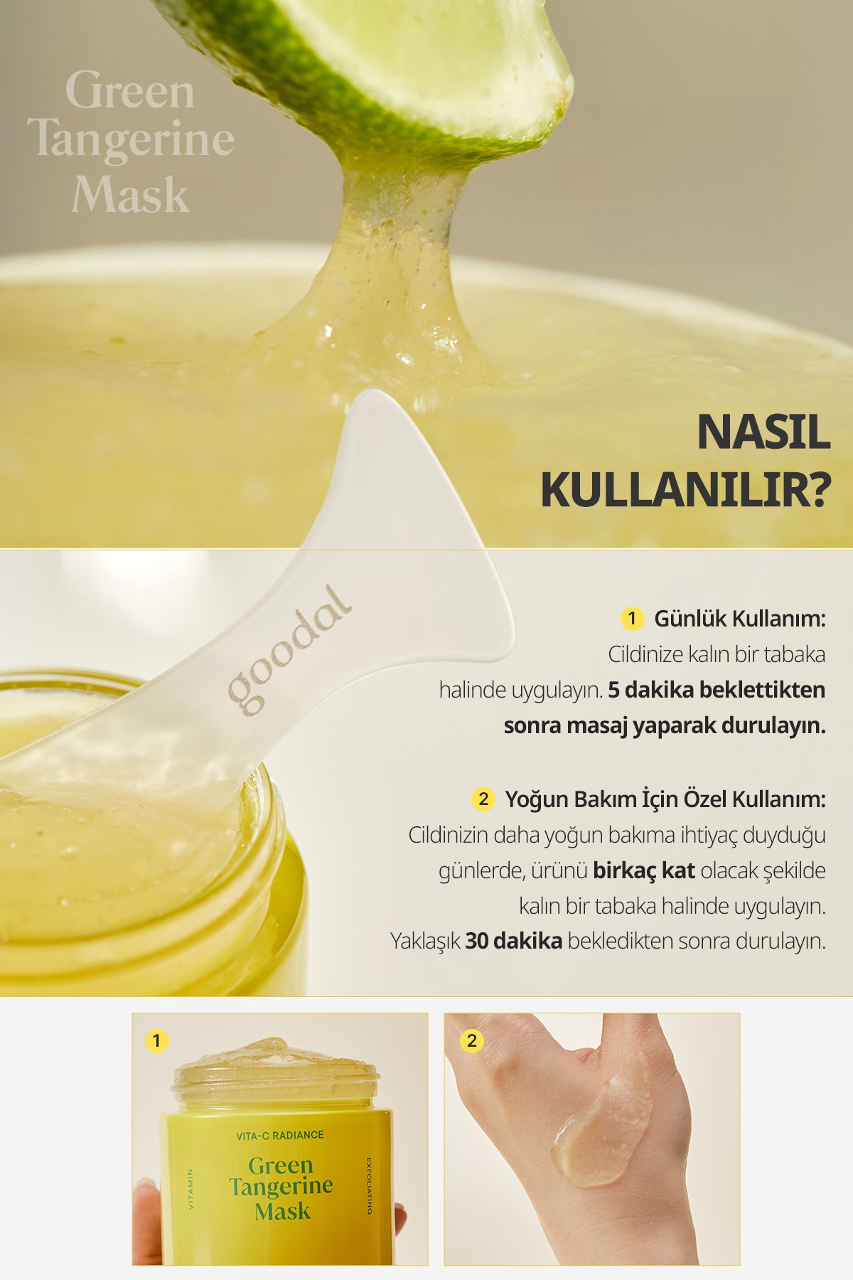 Goodal-Green Tangerine Vita C Radiance Mask - Green Tangerine Extract Radiance Mask 7