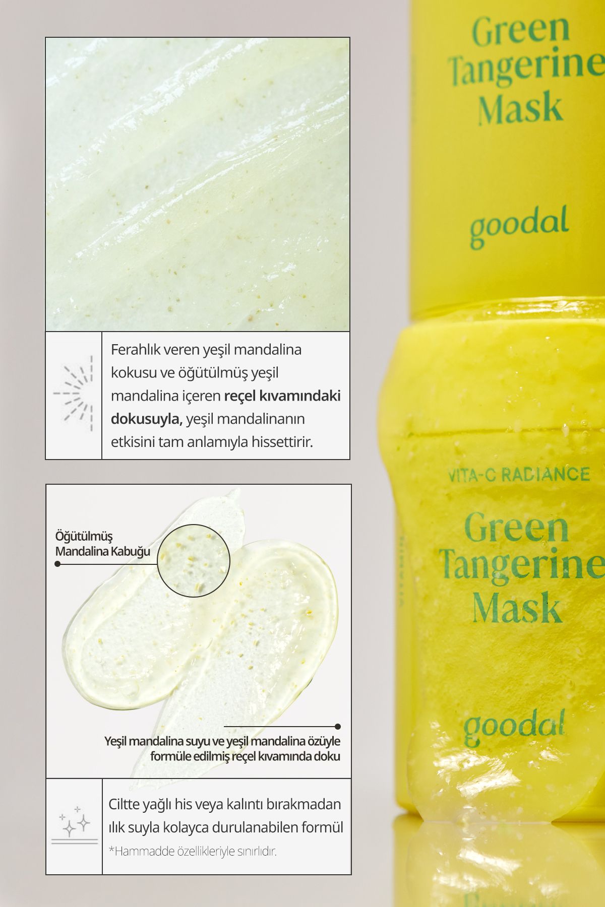 Goodal-Green Tangerine Vita C Radiance Mask - Green Tangerine Extract Radiance Mask 5