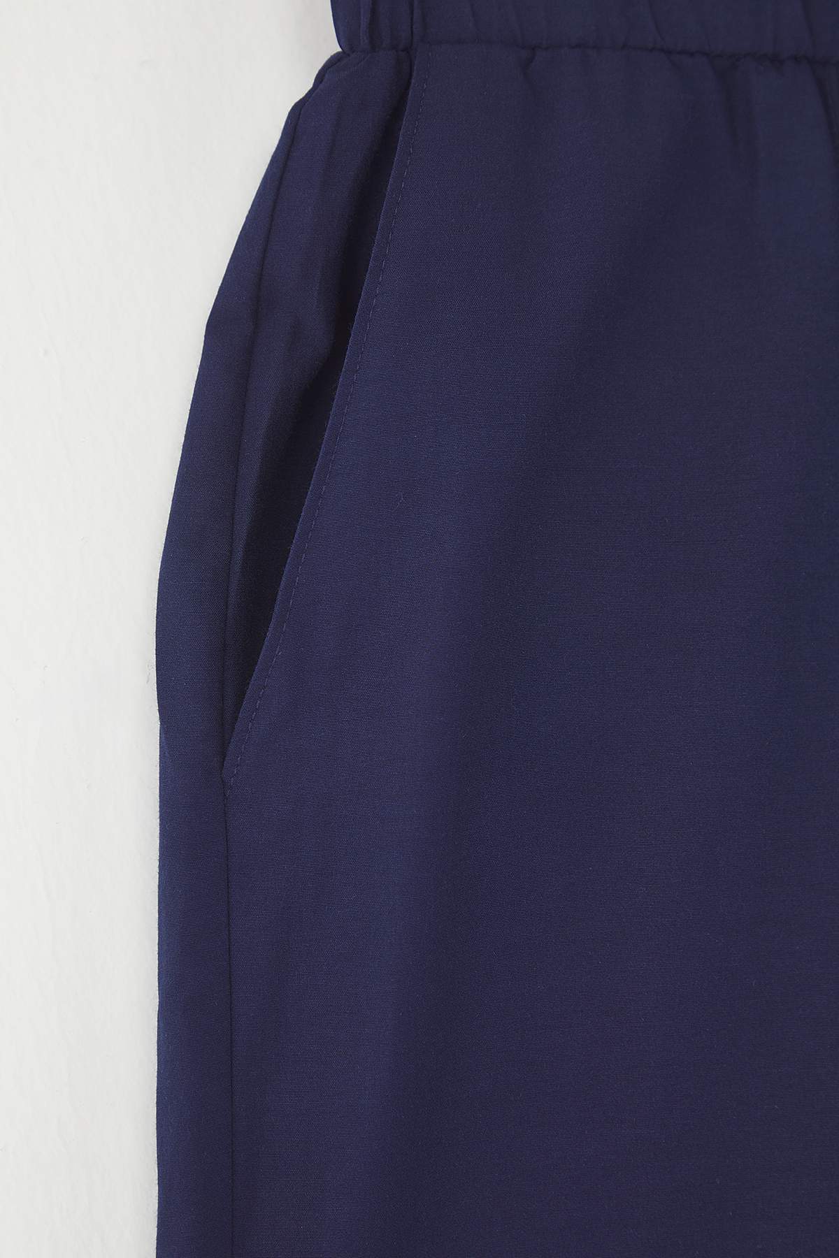 Trendyolmilla  Lacivert Mat Dokulu Beli Lastikli Pantolon TWOSS25PL00120 - Görsel 7