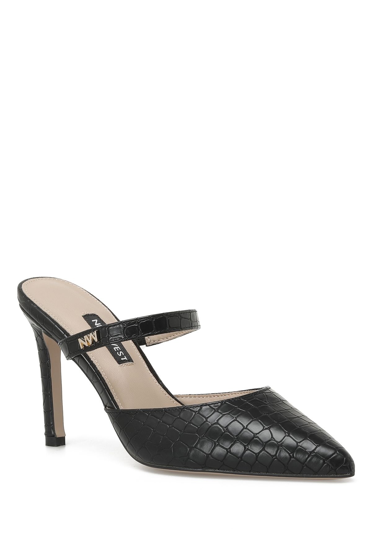 دمپایی مشکی زنانه سیاه Ahlona 2pl Nine West