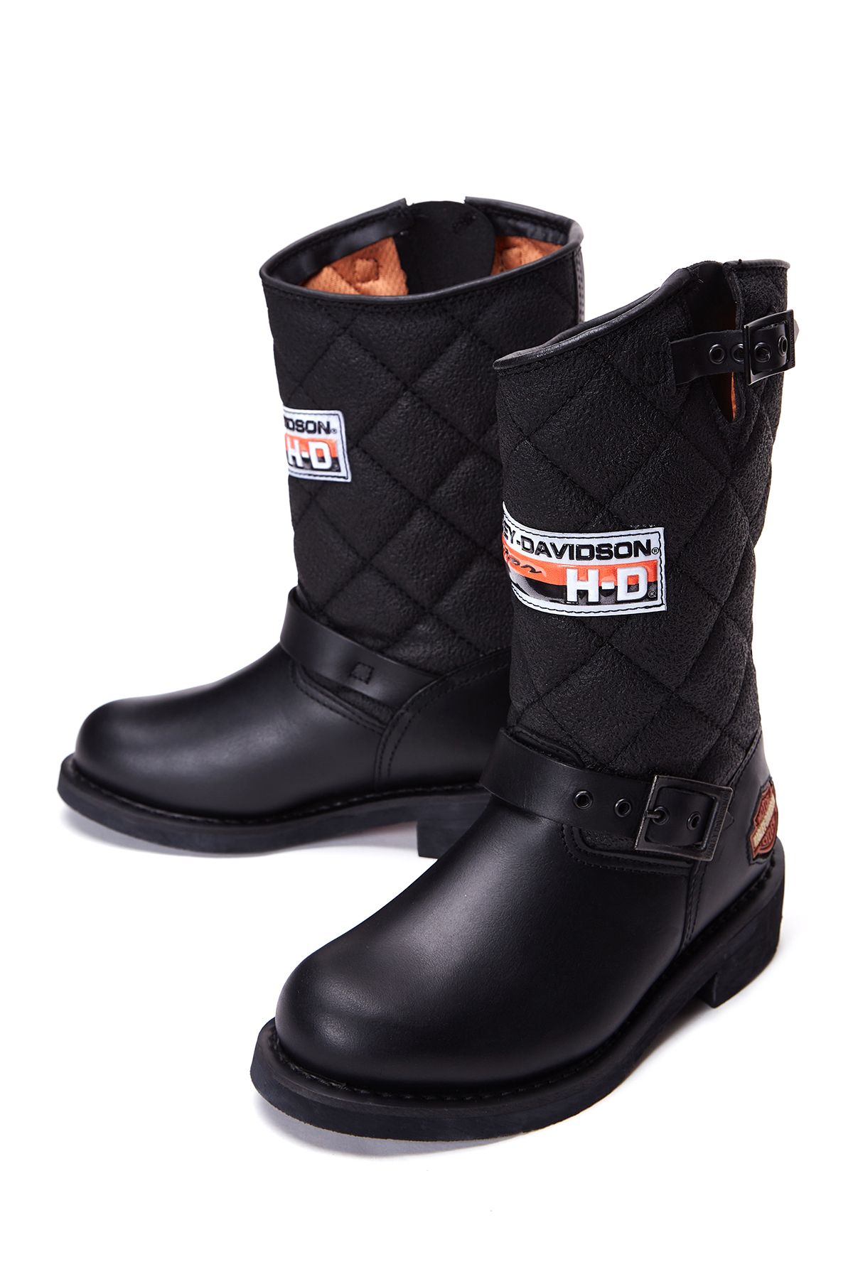 چکمه مشکی زنانه های هارلی دیویدسون لاکونیا 644 چرمی روغنی Harley Davidson