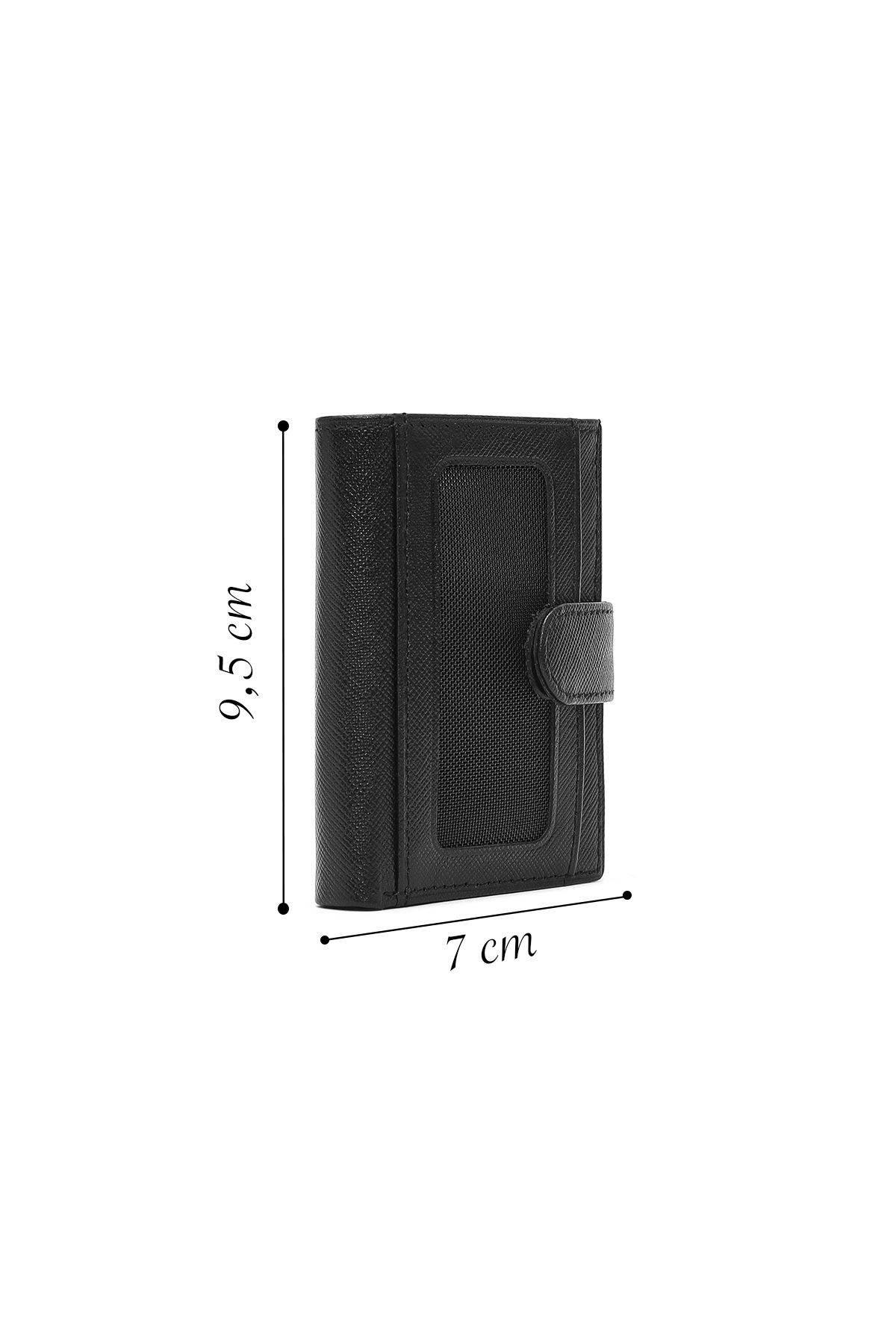 Derimod-Black Leather Men's Card Holder - 000a2d3094cv 2