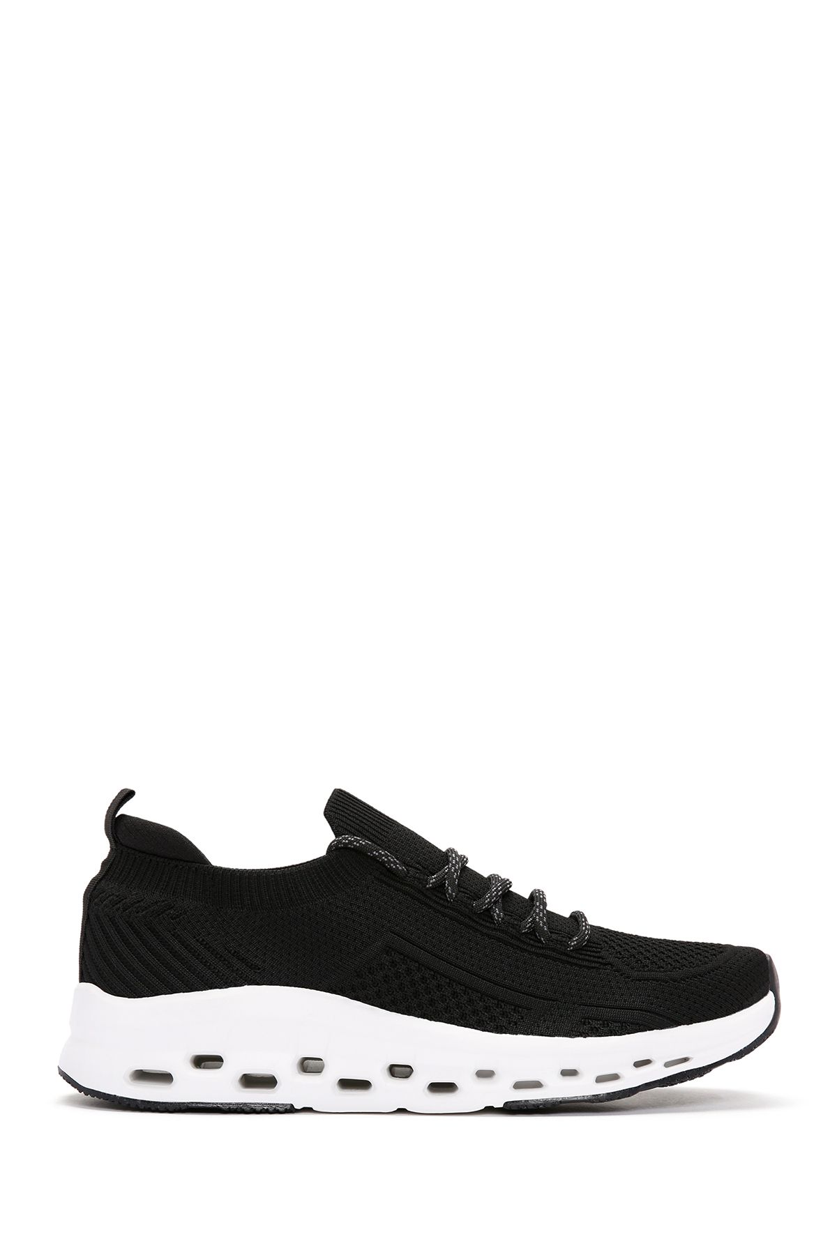 Zero Erkek Siyah Bağcıklı Kalın Tabanlı Sneaker 24sfd69316f - 1