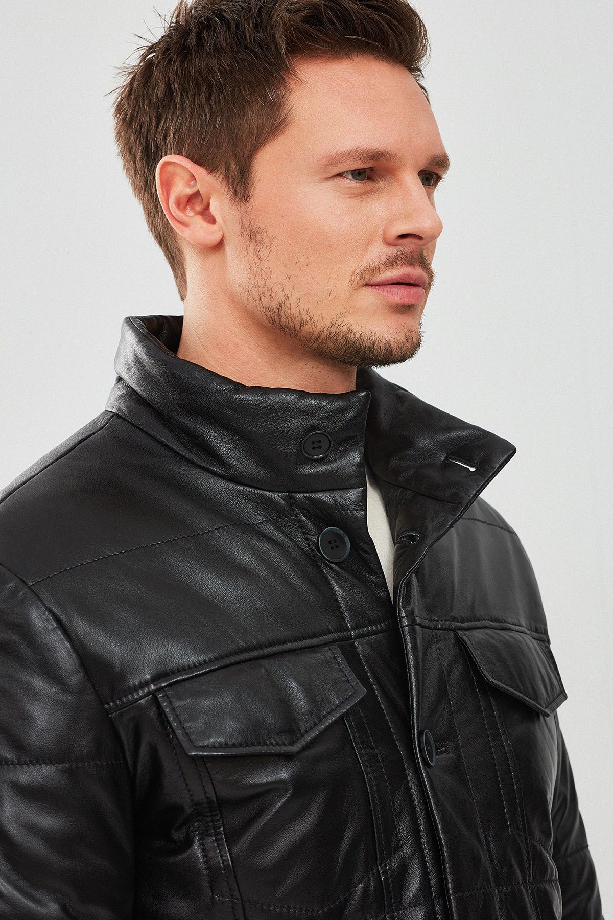 Derimod-Lorenzo Men's Black Puffer Jacket - 23wge65141m 6