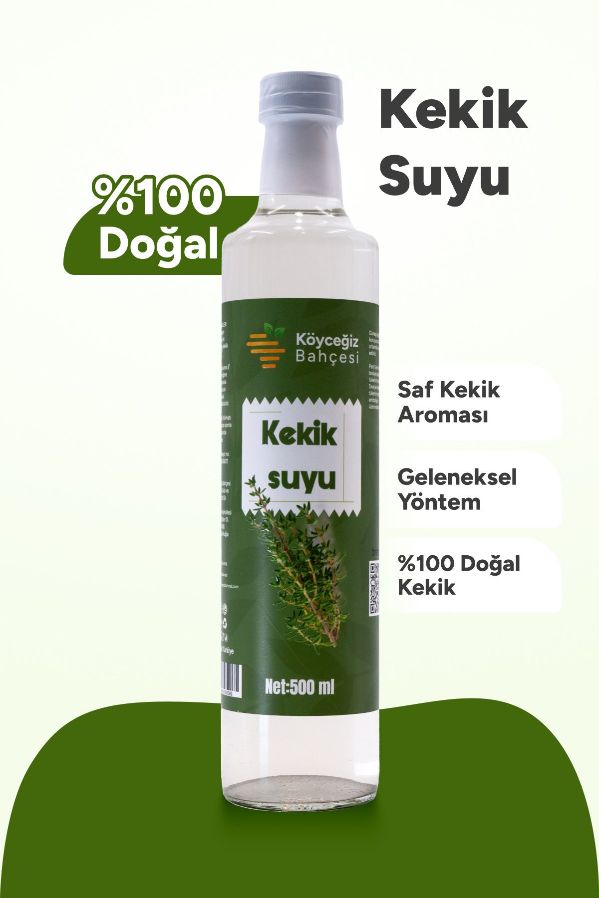 Köyceğiz Bahçesi Organik Kekik Suyu - 500ml