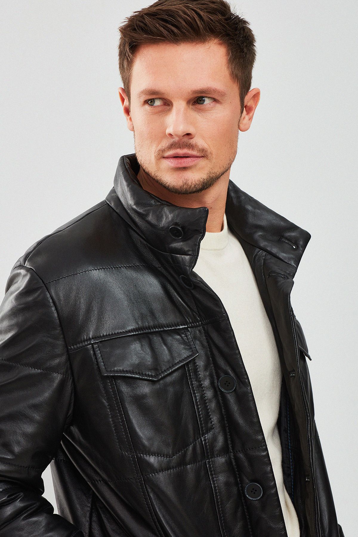 Derimod-Lorenzo Men's Black Puffer Jacket - 23wge65141m 4