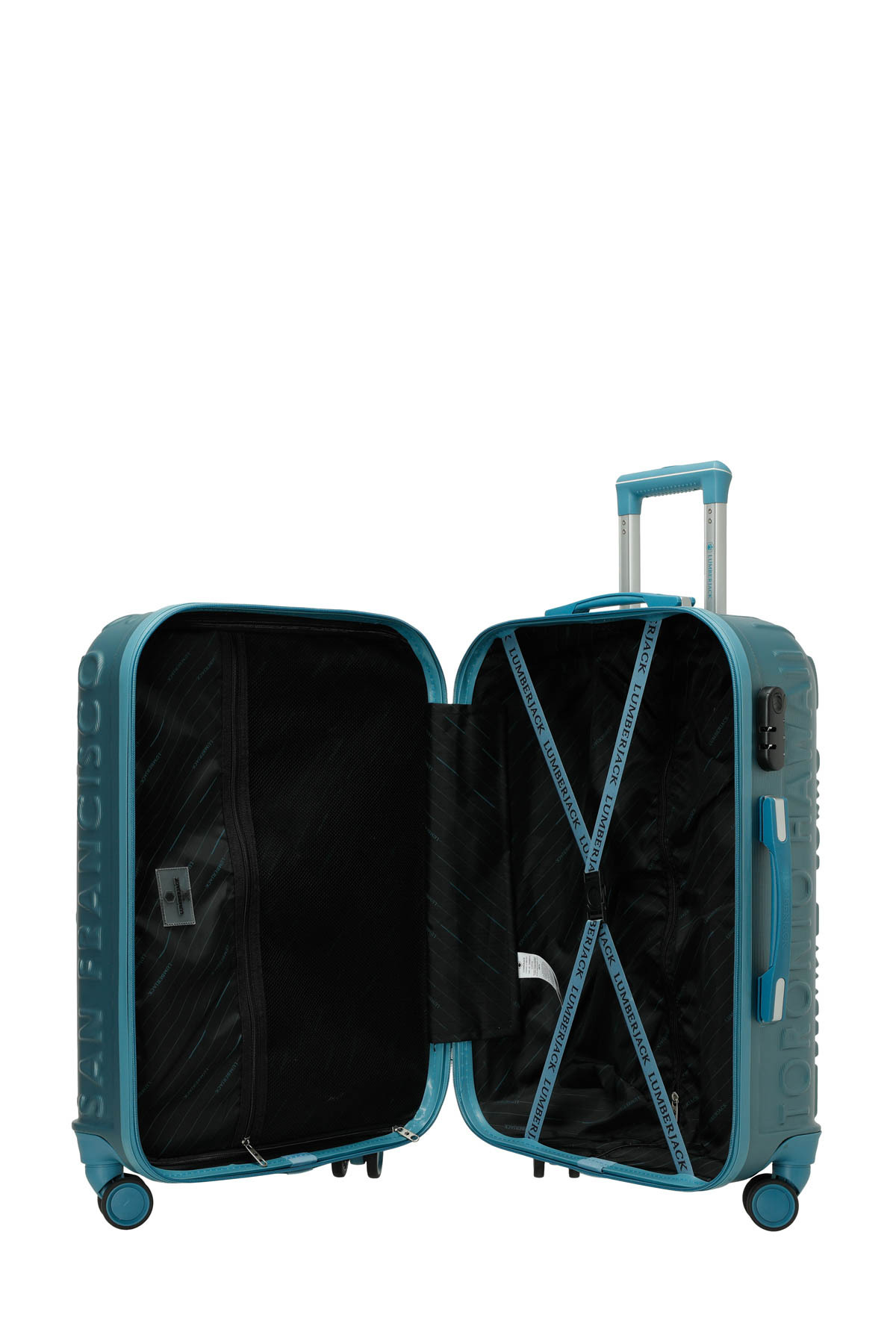 Lumberjack LUGANO -B ABS 5FX Mavi Unisex Büyük Boy Valiz - Fiyatı