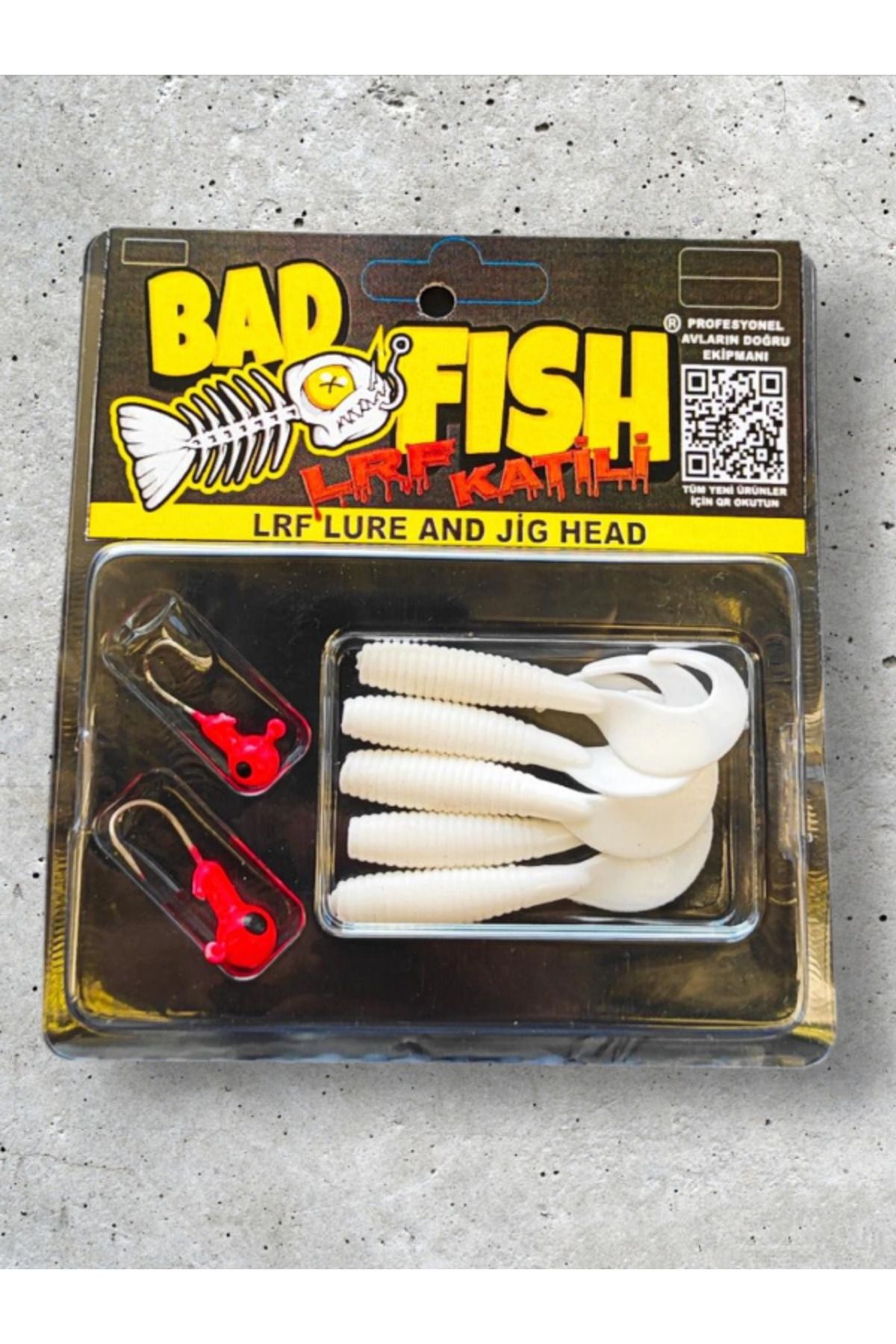BadFish Lrf Katıli Silikon Yem Ve Jig Head Seti ( 5 2 Parça)