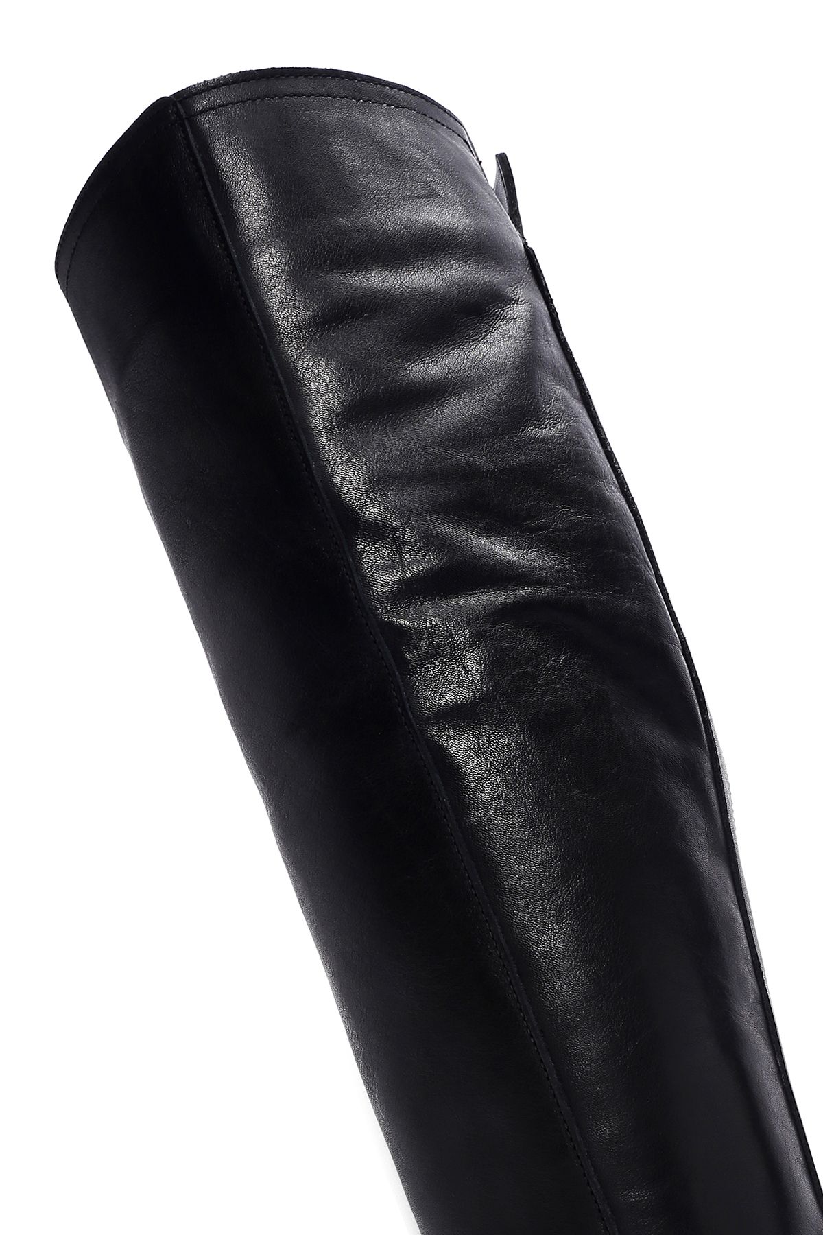 Derimod-Women's Black Leather Casual Leather Boots 24Wfd 550618 8