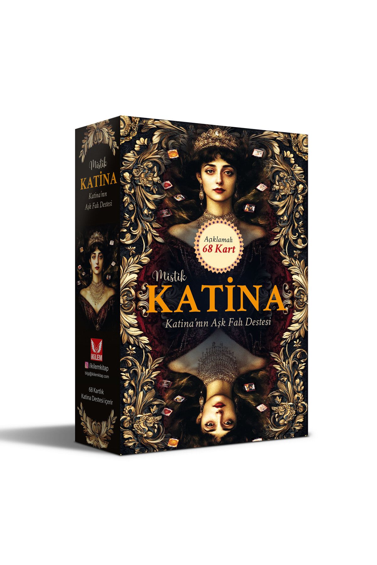 İkilem Yayınevi Mistik Katina Aşk Falı Kehanet Tarot Destesi / Açıklamalı 68 Kart