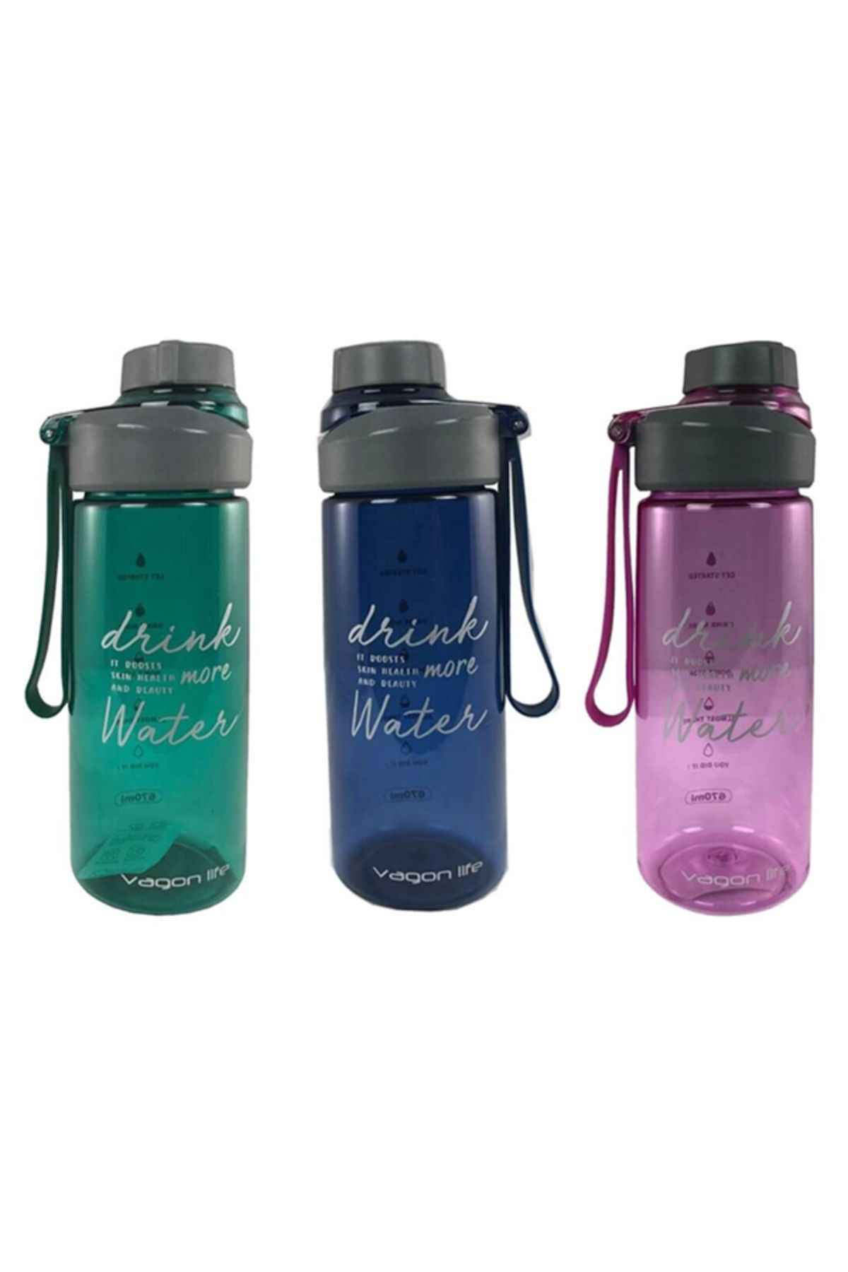 Nusrat Bilişim-Vagonlife Flask Policarbon 670 ml Mixed Color Vgn1912 1