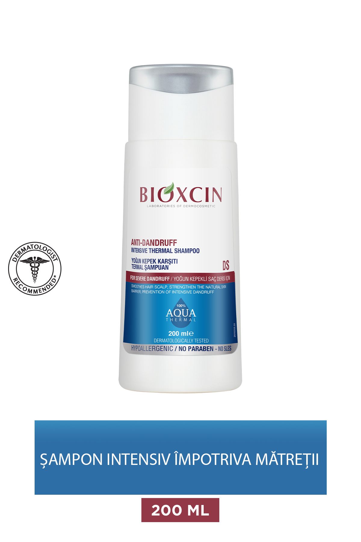 Bioxcin-Șampon intensiv Aqua Thermal - Anti-mătreață, Anti-mâncărime - 200 ml 1