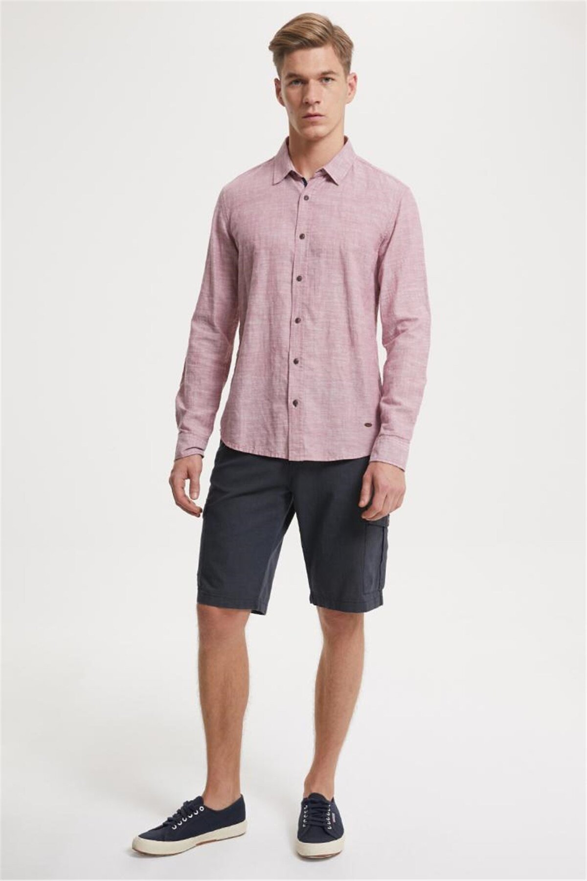 شلوارک مردانه راسته فاق نرمال | لی کوپر Lee Cooper TYC00234926755 - تصویر 5