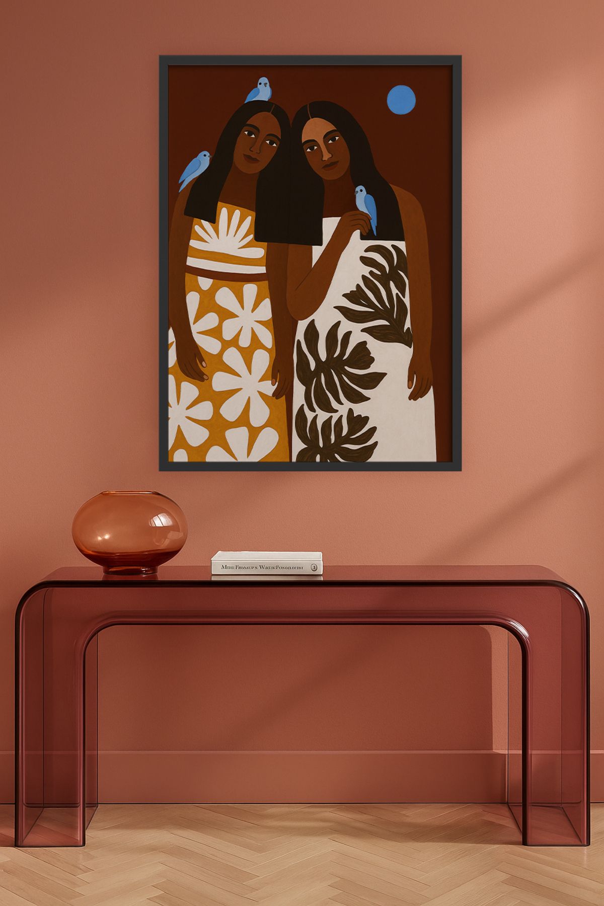 HOMEPACK Tekli Ahşap Çerçeveli Tablo Tek Parça Poster Tablo TK/KARINA09