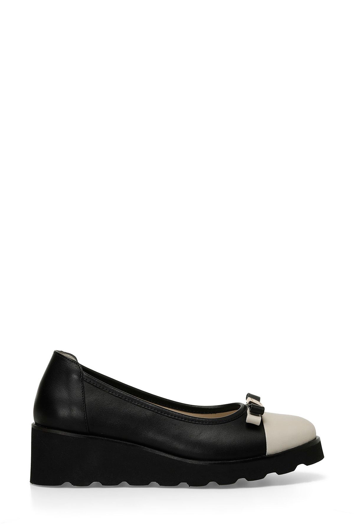 İnci-BORNEO 4FX Schwarze Keilschuhe für Damen 1