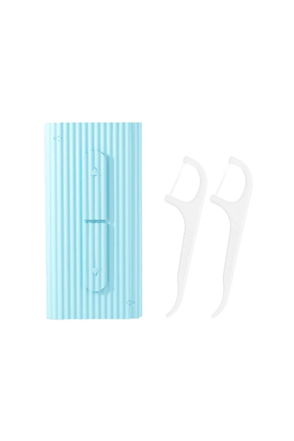 Choice-Blue Portable Automatic Dental Floss Storage Box Flosser Picks Toothpick Teeth Stick Tooth Cleaning 1