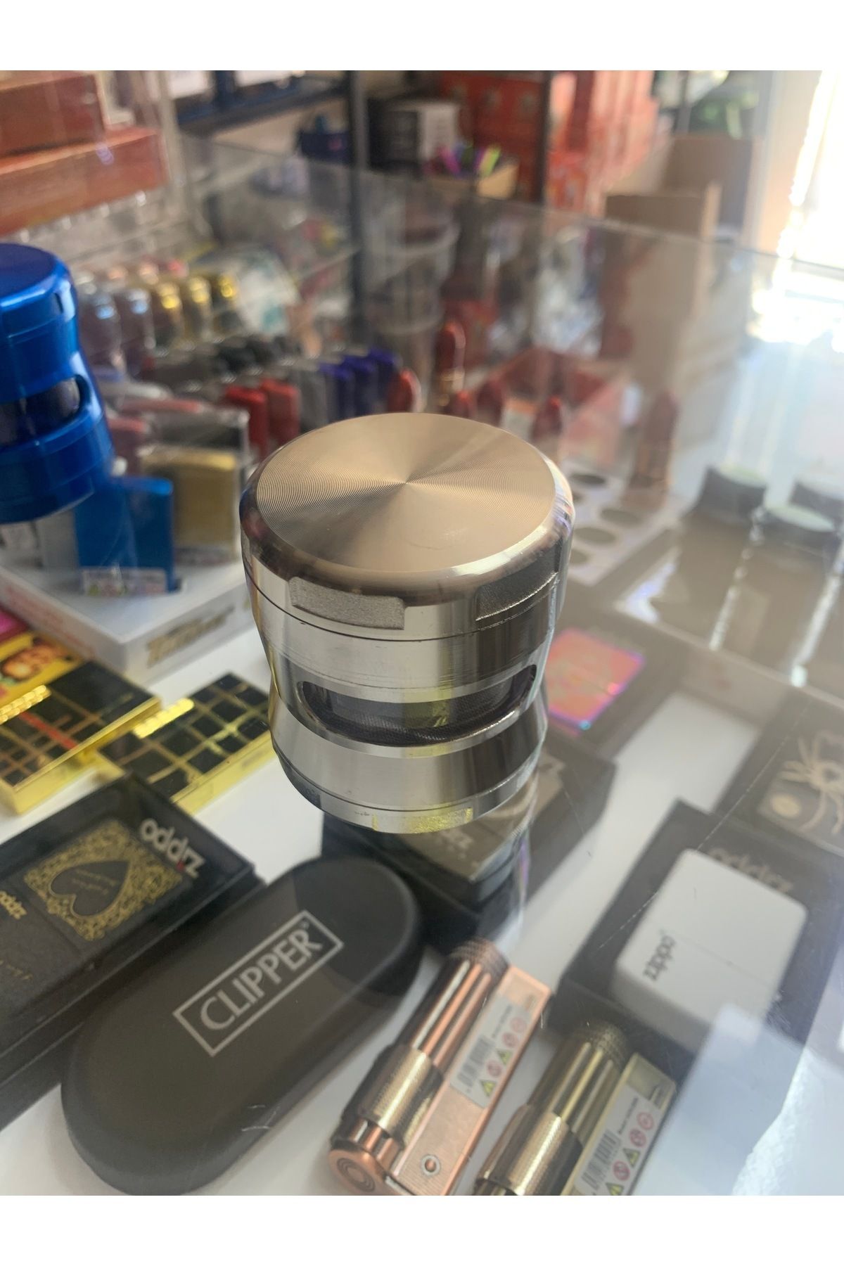 EFOTECH 3 D-07-55MM GRINDER 3 Kat Büyük Boytutun Baharat Öğütücü Paslanmaz mıknatıs lı Gır gır