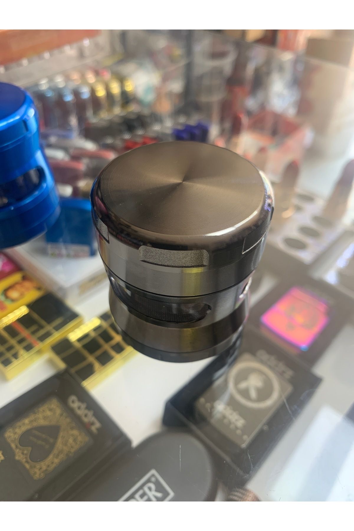EFOTECH 3 D-07-55MM GRINDER 3 Kat Büyük Boytutun Baharat Öğütücü Paslanmaz mıknatıs lı Gır gır