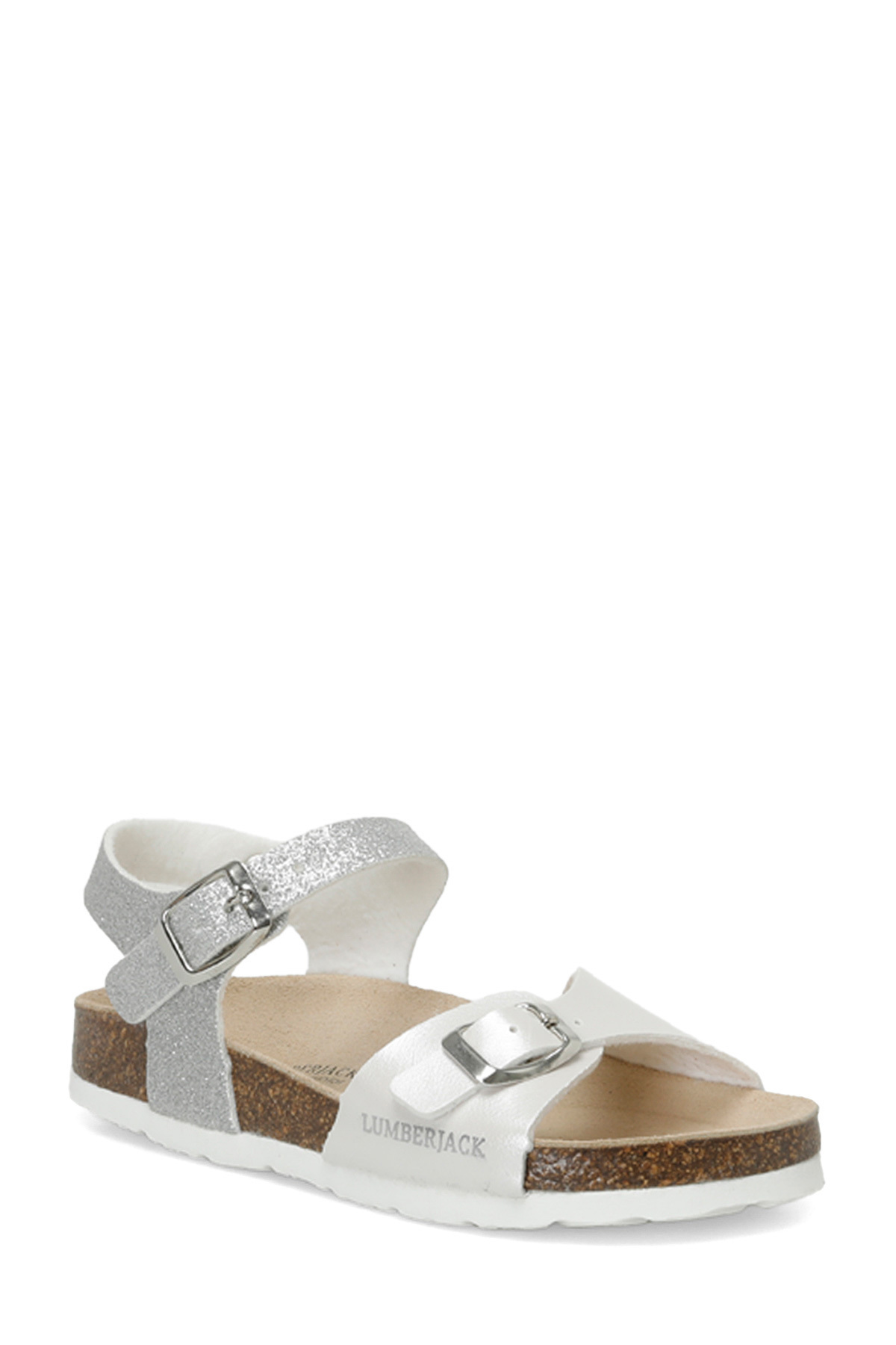 lumberjack-Girl's Silver Slippers BLONI 4FX 2