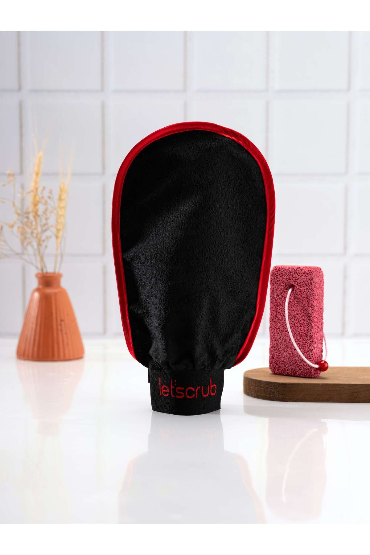 1 Adet Siyah Banyo Duş Kesesi Peeling Eldiveni %100 Floş Ipek Kadın Ve Erkekler Için - 8