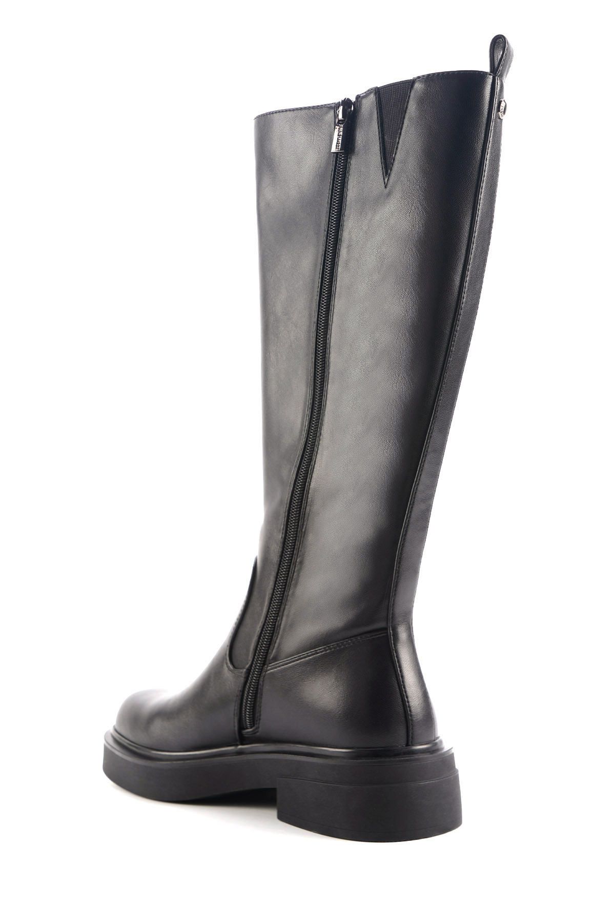 چکمه مشکی زنانه CAMP 4PR های سیاه پوست Nine West