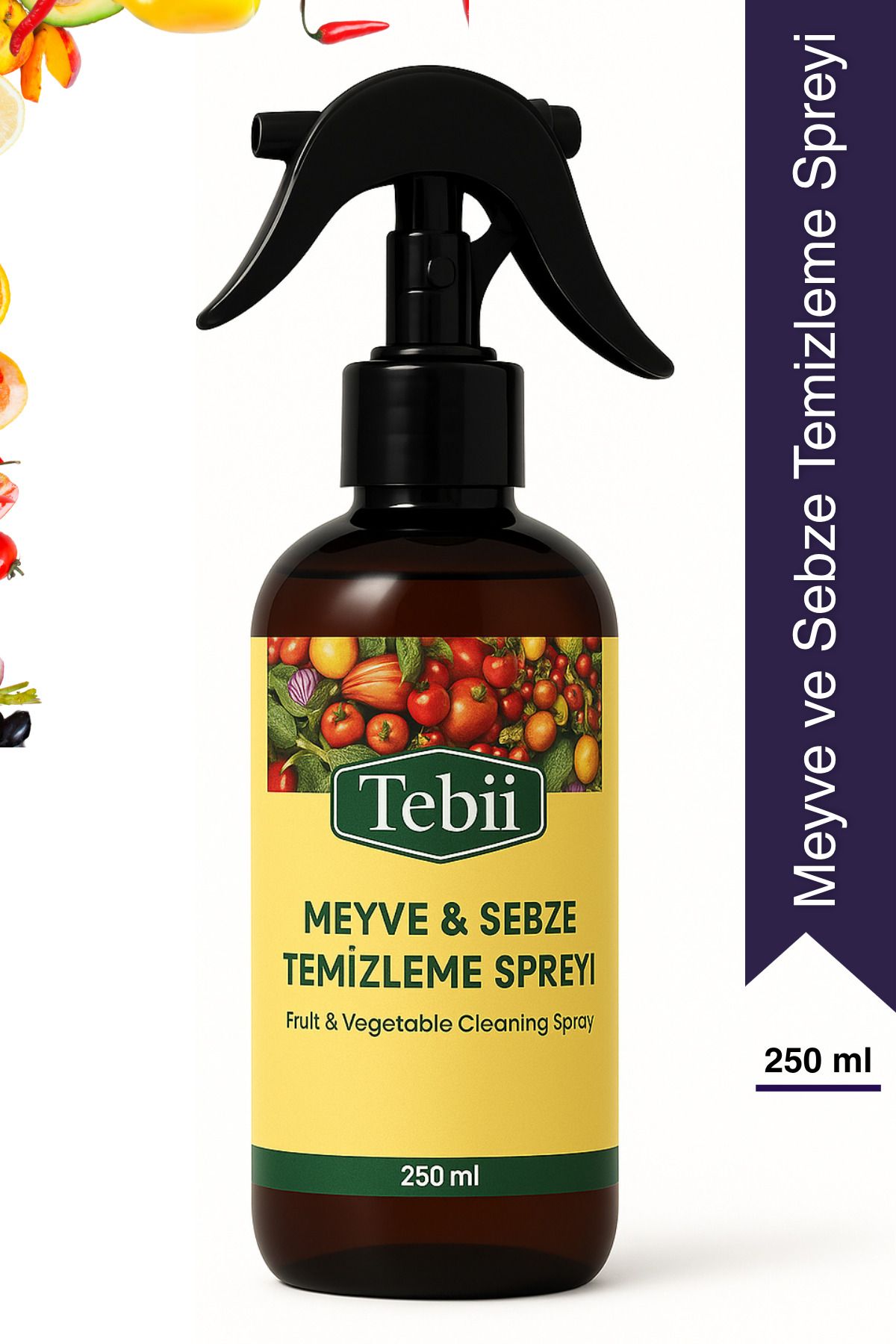 Adaşifa Tebii Meyve Ve Sebze Temizleyici Sprey 250 ml – Doğal Pestisit Temizleyici