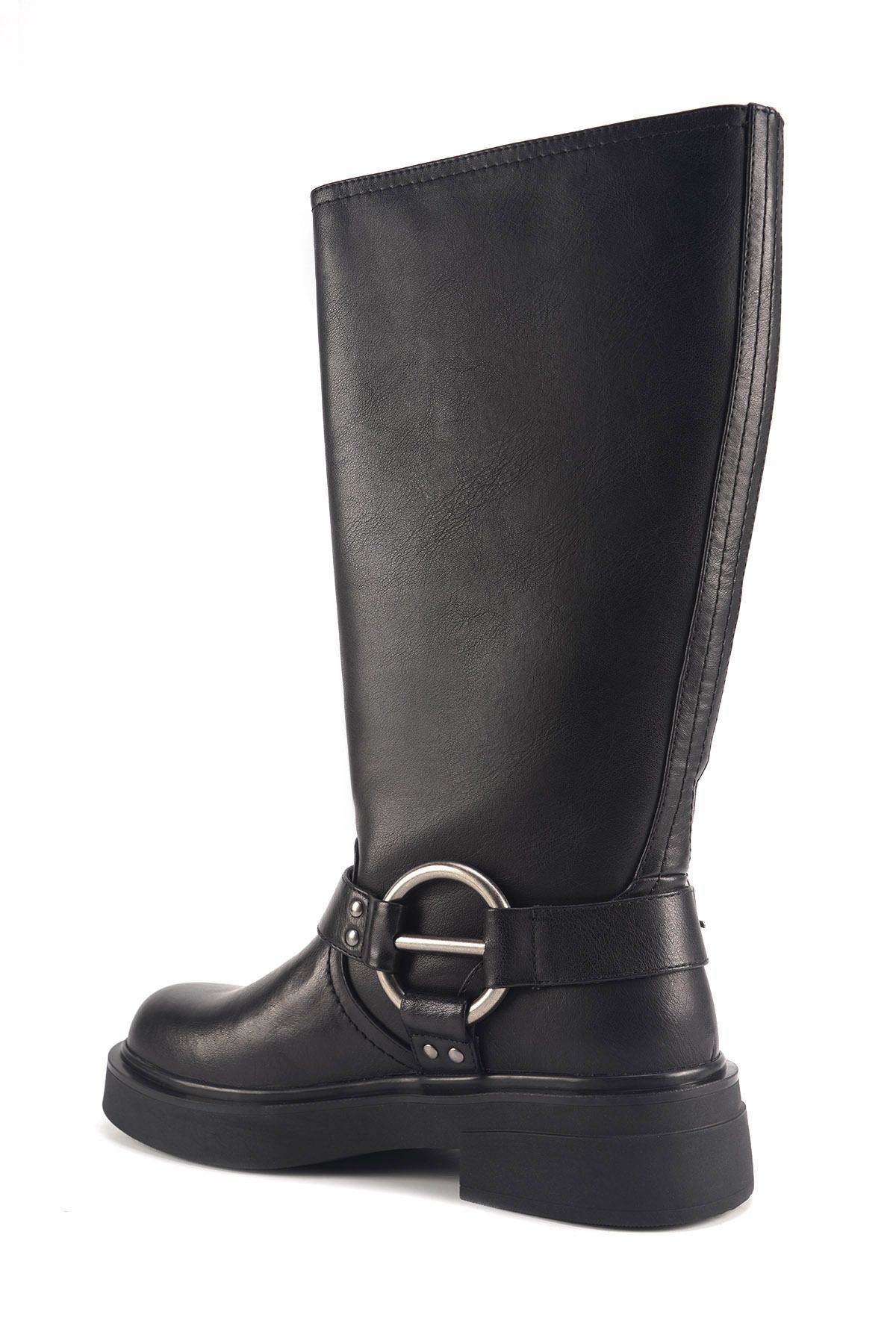 چکمه مشکی زنانه های سیاه 4PR Nine West