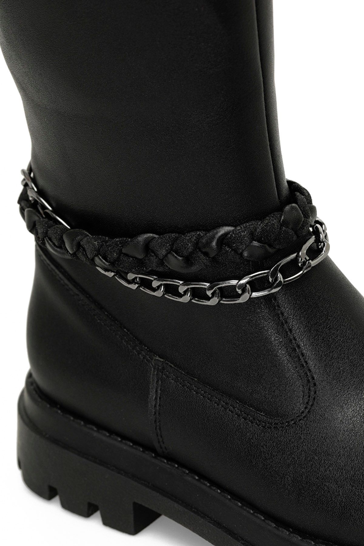 Polaris-PERMAN 4PR Schwarze Mädchenstiefel 6