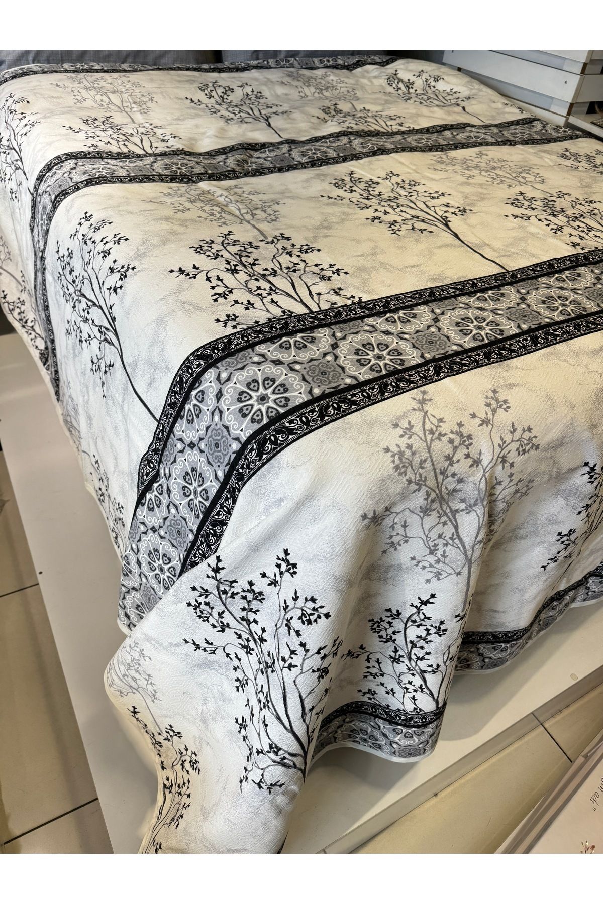 ŞENER HOME-Border Pattern Printed 150X240 Cm. Single Single Pike 3
