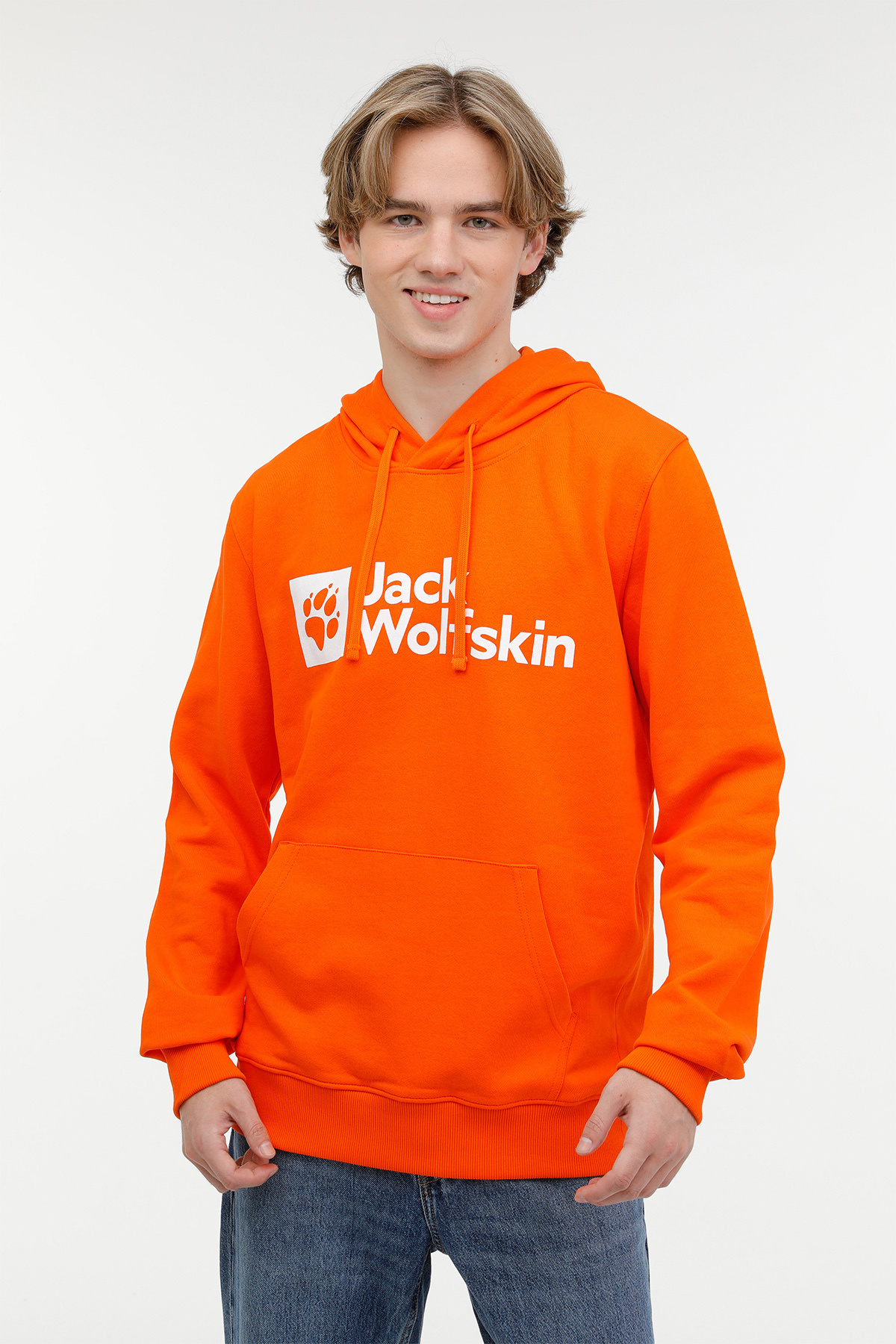 جک ولف اسکین سویشرت مردانه نارنجی ARTHUR HOODY M