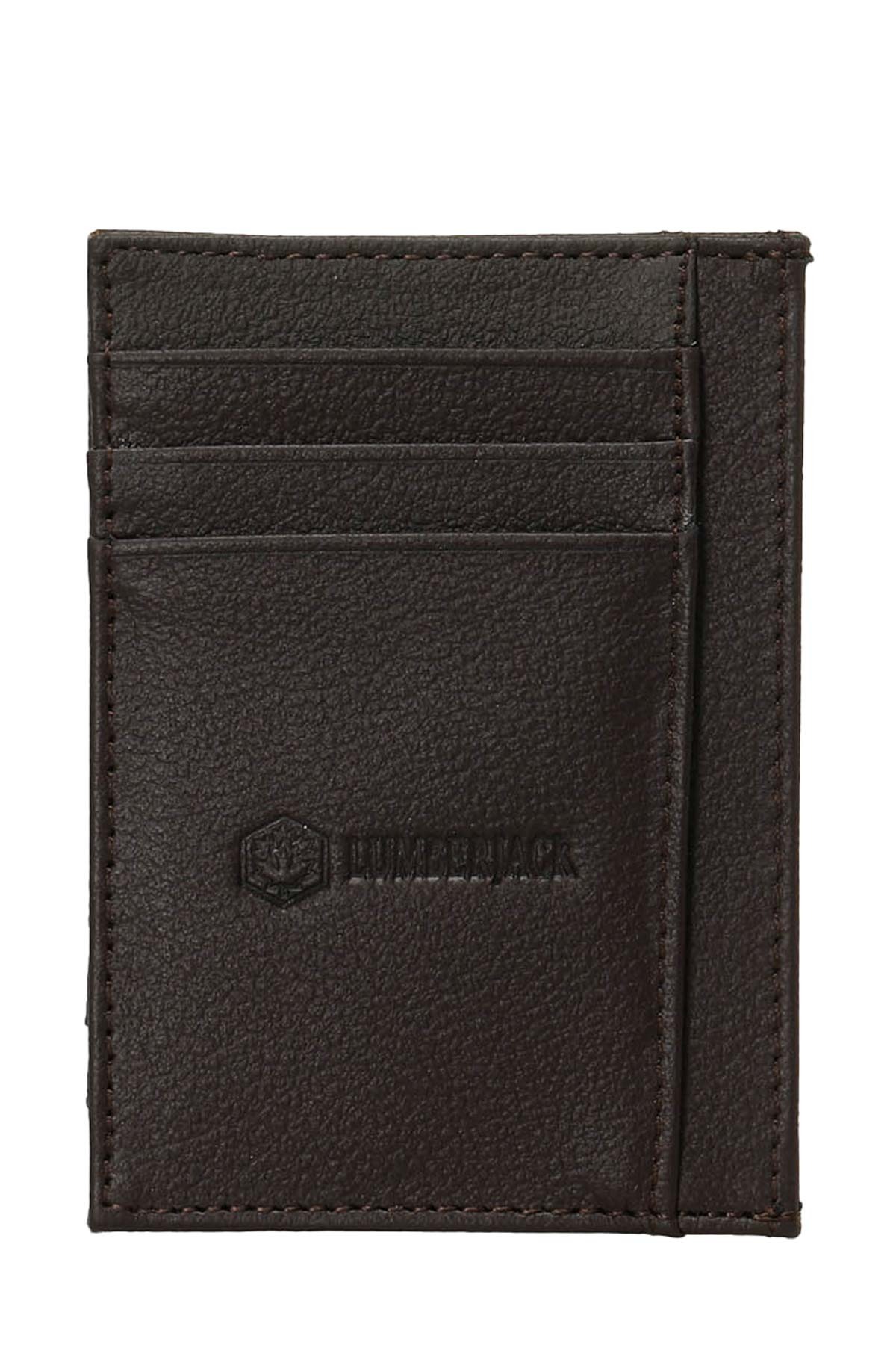 لامبرجک جا کارتی مردانه قهوه‌ای DERI THREE KRT 4PR