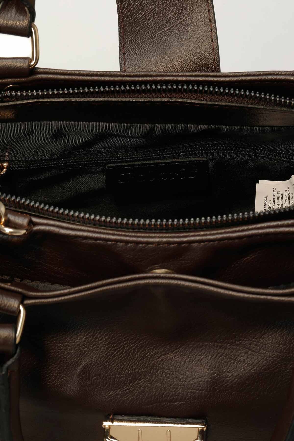 Polaris-YKM BSC KL 4PR Braune Damenhandtasche 4