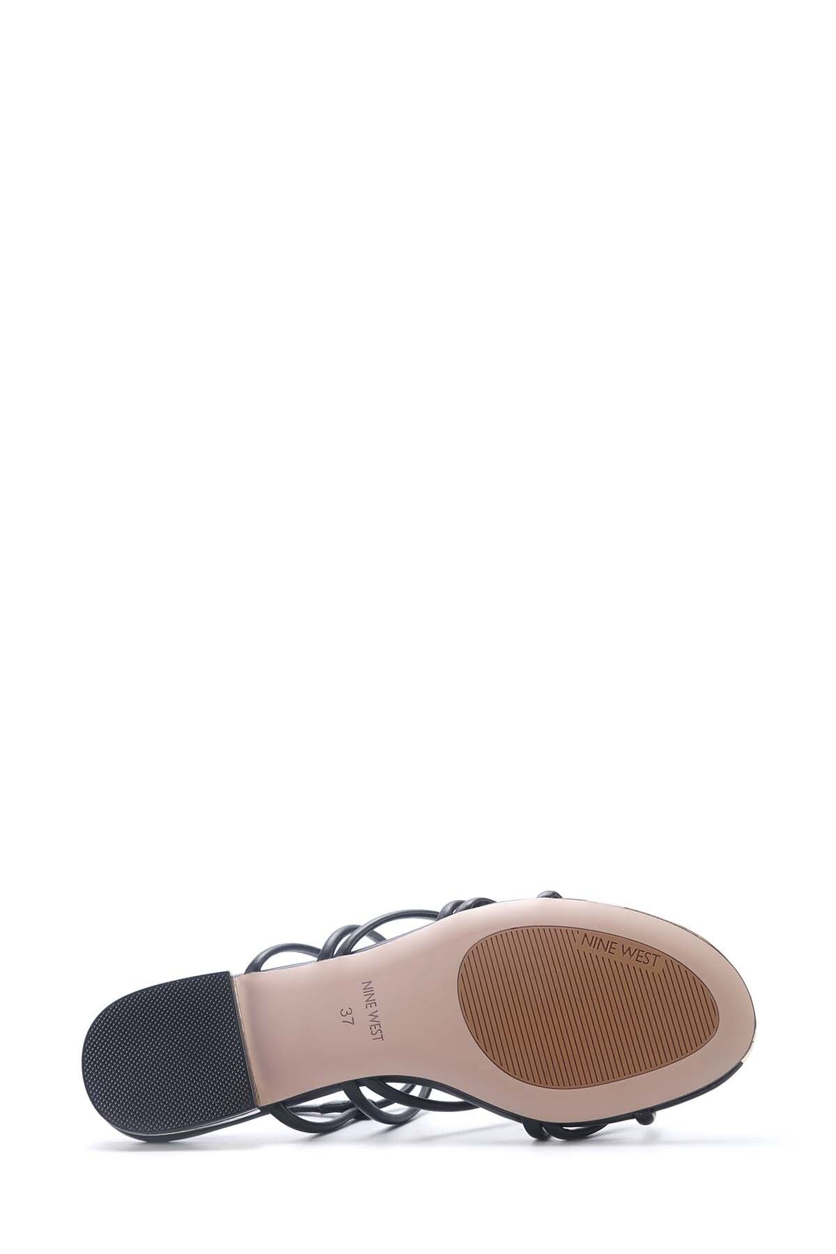 صندل زنانه مارسلا 5FX سیاه ساندال مسطح Nine West