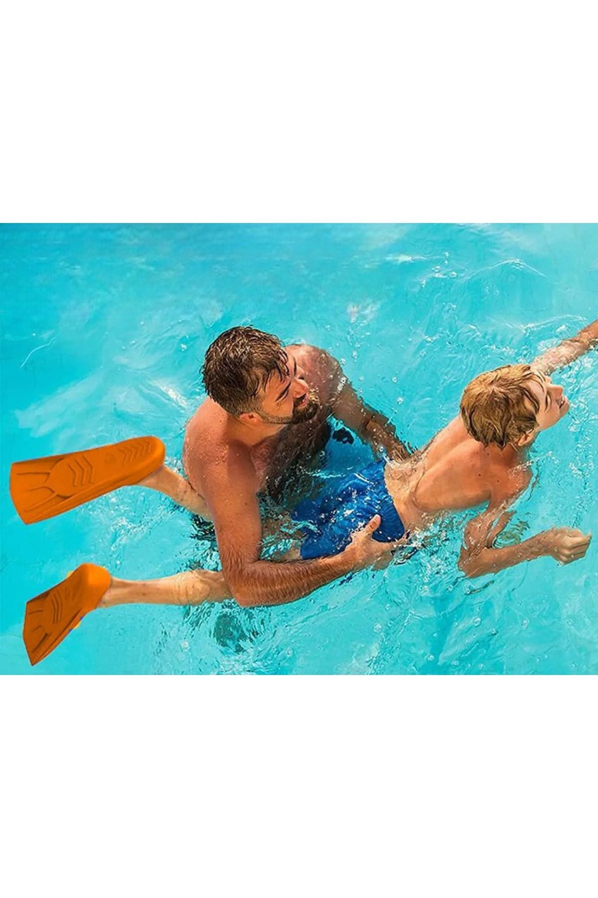 MAİN SHOP Pool Energy 27-29 Çocuk Eğitim Havuz ve Deniz Yüzme Paleti Kulak Burun Tıkacı Hediyeli TaşımaÇantalı