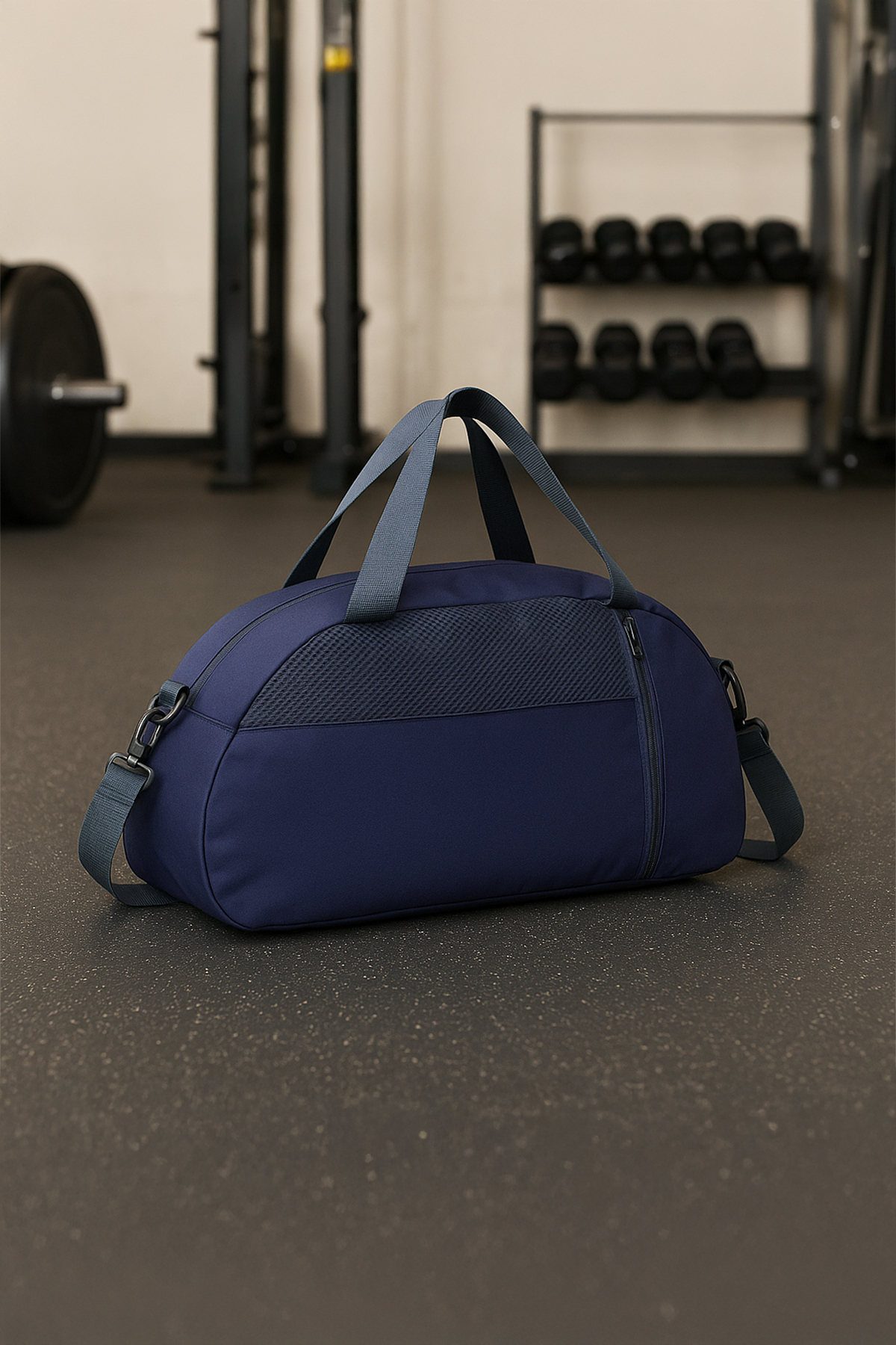 KAFF  Küçük Lacivert Önü Cepli Ayarlanabilir Omuz Askılı El Seyahat Spor Çantası-0833 - Görsel 8