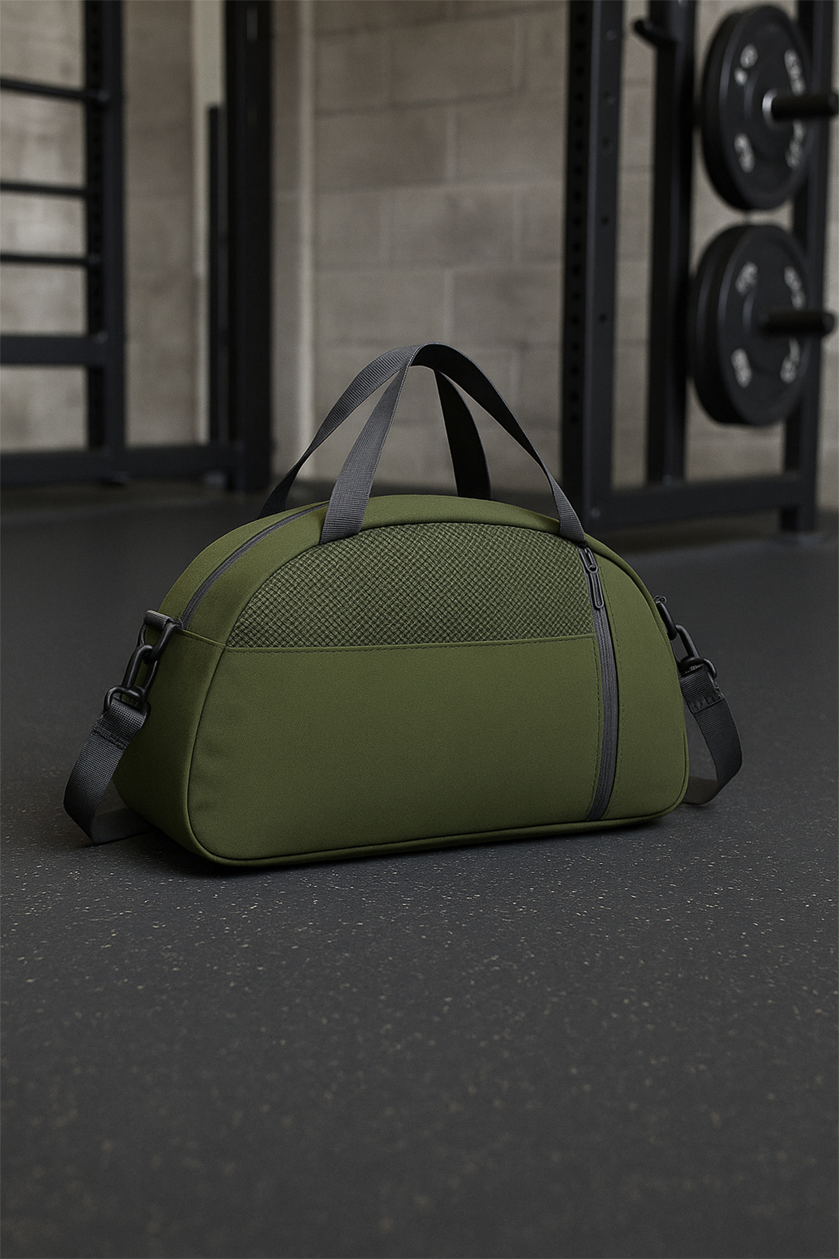 KAFF  Küçük Haki Önü Cepli Ayarlanabilir Omuz Askılı El Seyahat Spor Çantası-0833 - Görsel 8