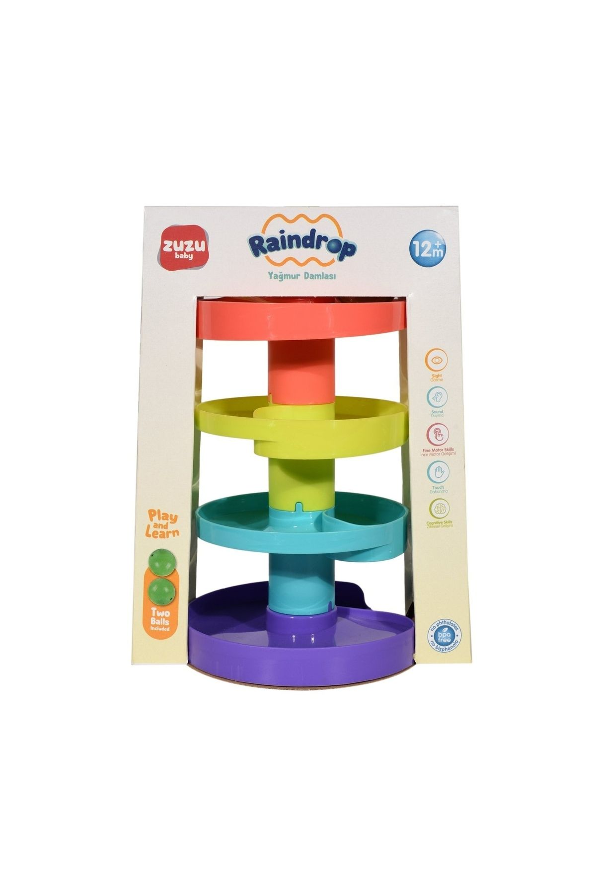 babydoor Toys Yağmur Damlası Çıngıraklı Top Oyunu Top Yuvarlama Eğitici Oyuncak 4031