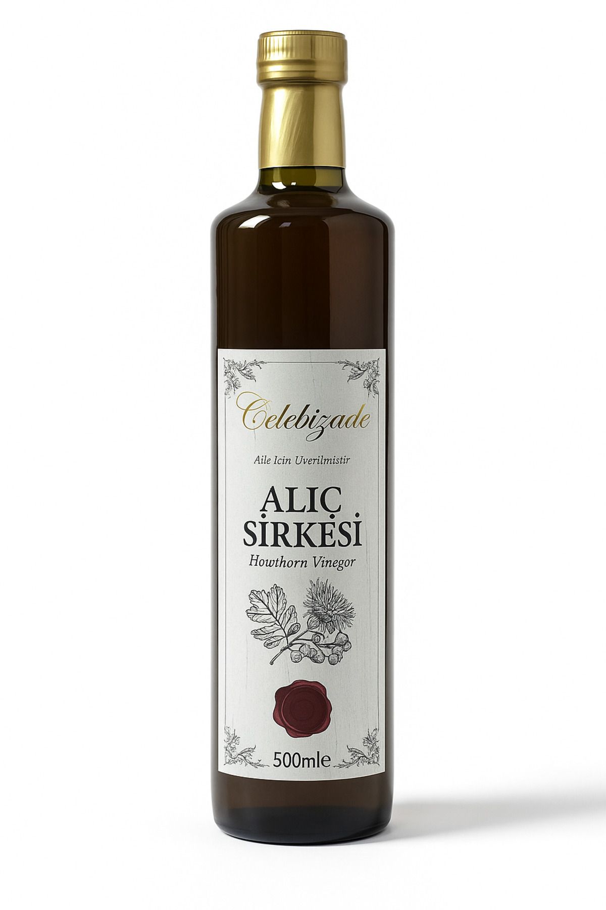 çelebizade Çelebizade %100 Doğal Alıç Sirkesi 500 ml – Katkısız, Geleneksel Yöntemle Fermente