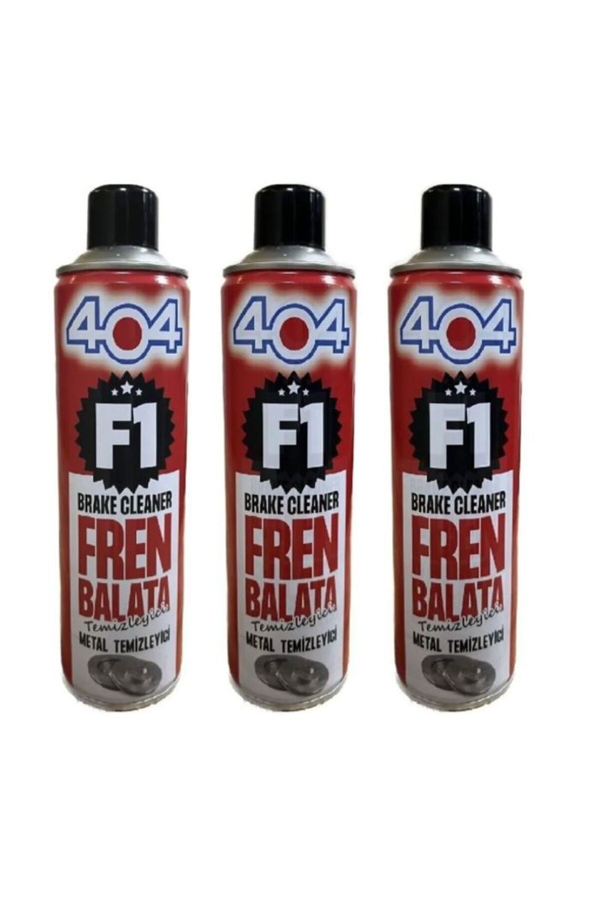 404 F1 FREN BALATA SPREYİ METAL TEMİZLEYİCİ 3 ADET