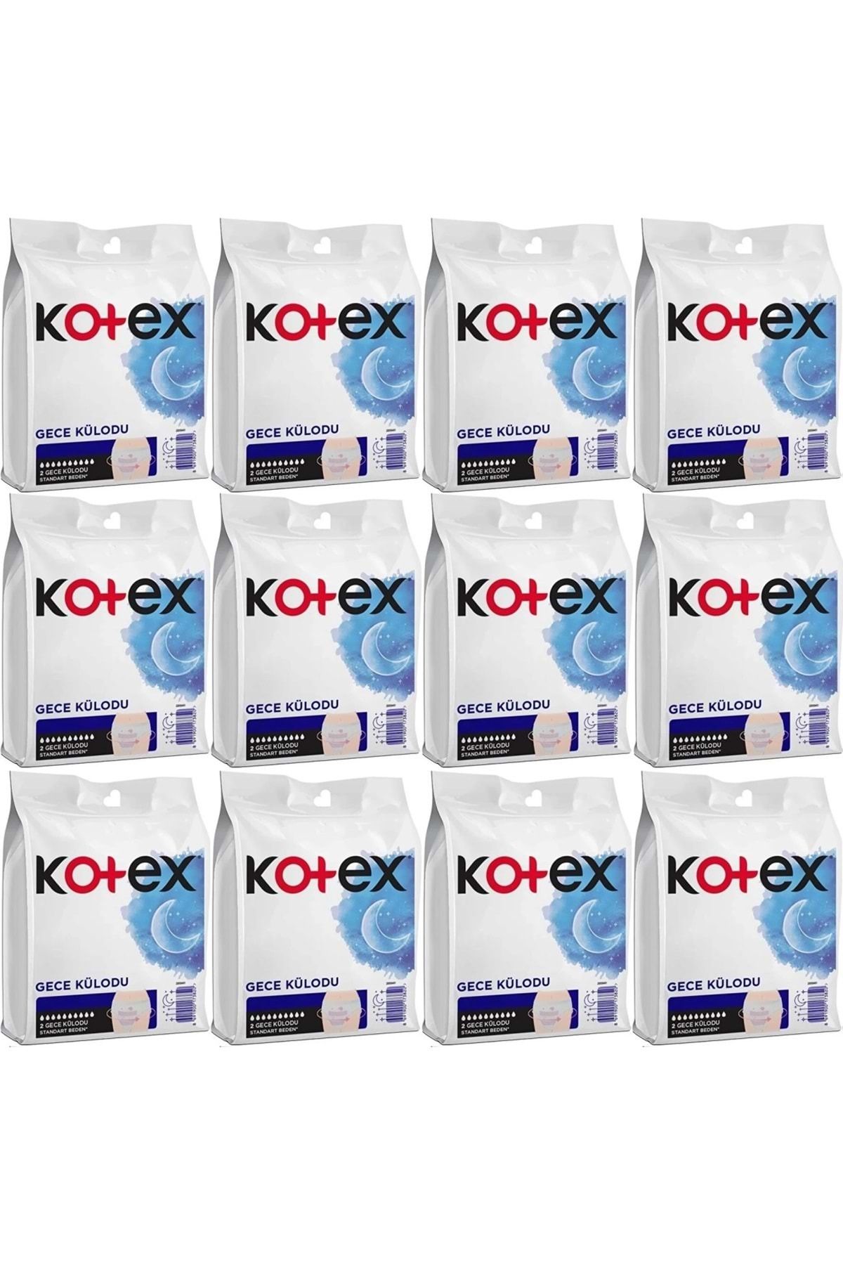Kotex Gece Külodu / Külot Standart Beden (YOĞUN REGL DÖNEMİNE ÖZEL) 24 Lü Set (12PK*2)