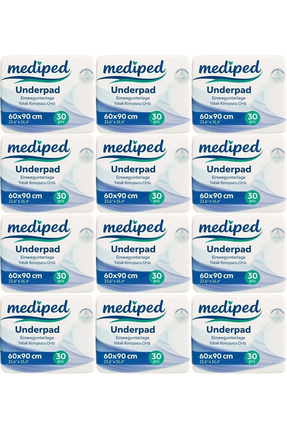 Mediped Hasta Alt Açma Yatak Koruyucu Örtü 60*90cm Klasik 360 Adet (12PK*30)