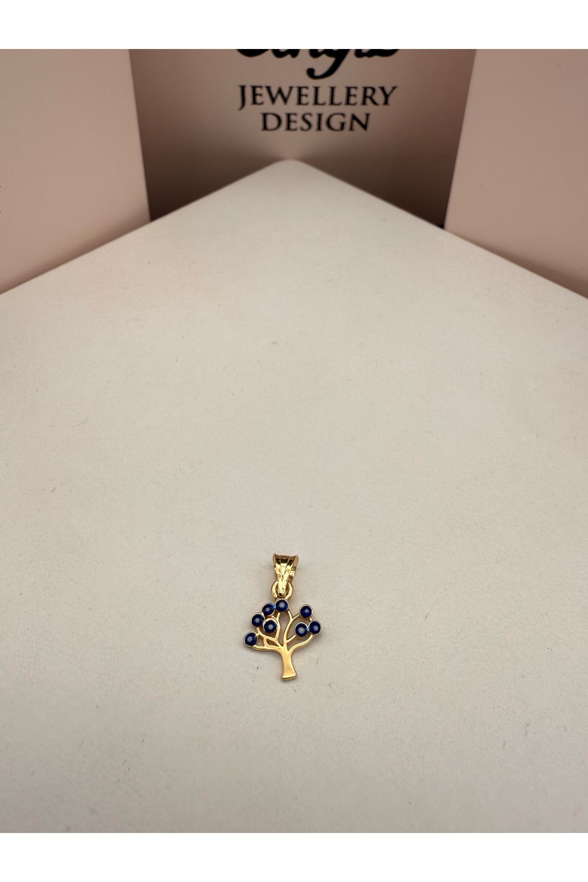 cengizjewellery 14 Ayar Altın Ufak Ağaç Kolye Ucu