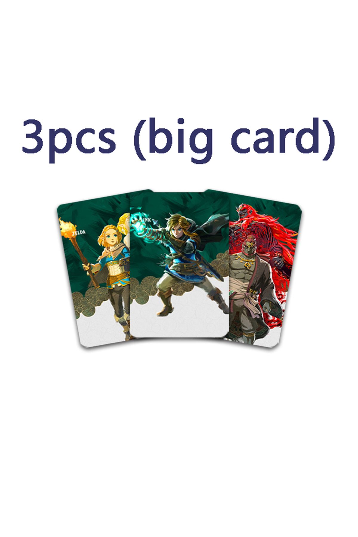Choice-3pcs Big Cards Zeldas Amxxbo Card Zelda Breath Of The Wild Amibo Card Zelda Tears Of The Kingdom Lin 1