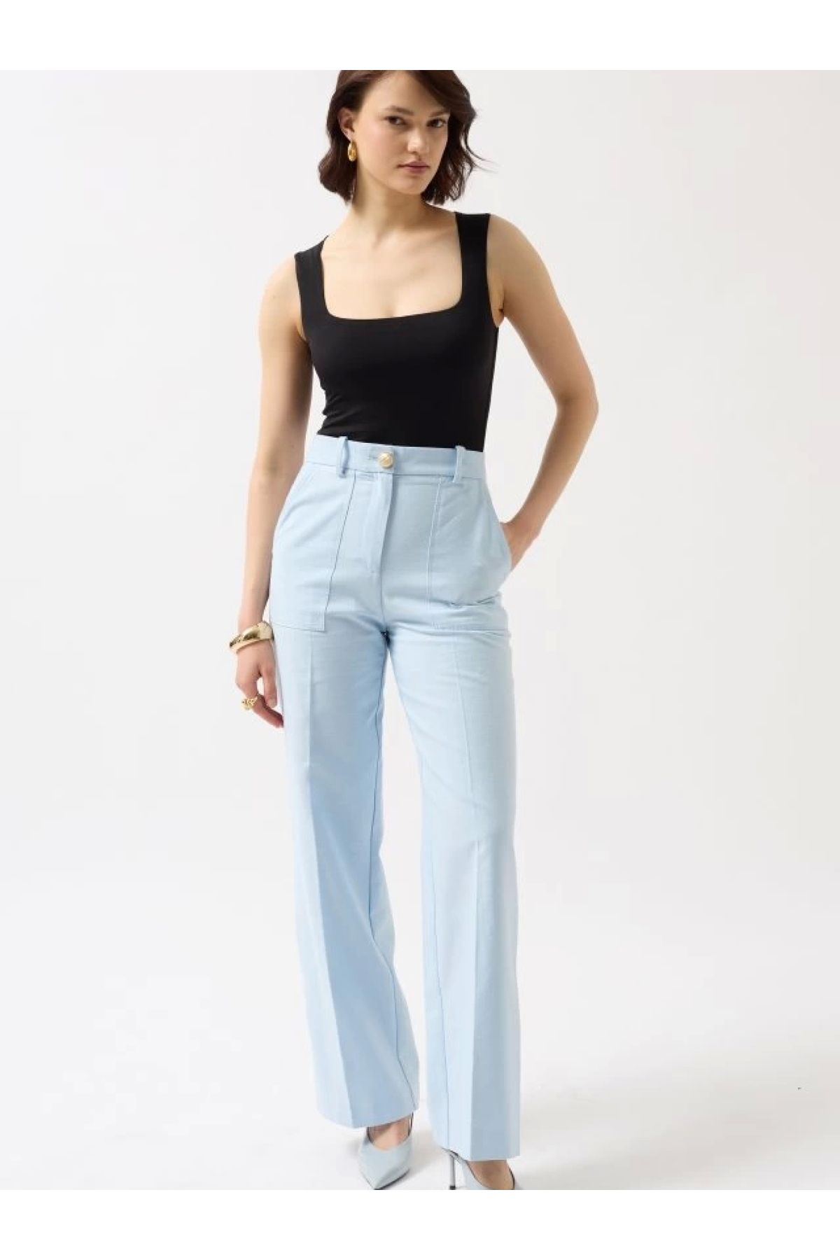 POLEXP Klasik Kare Yaka Bodysuit