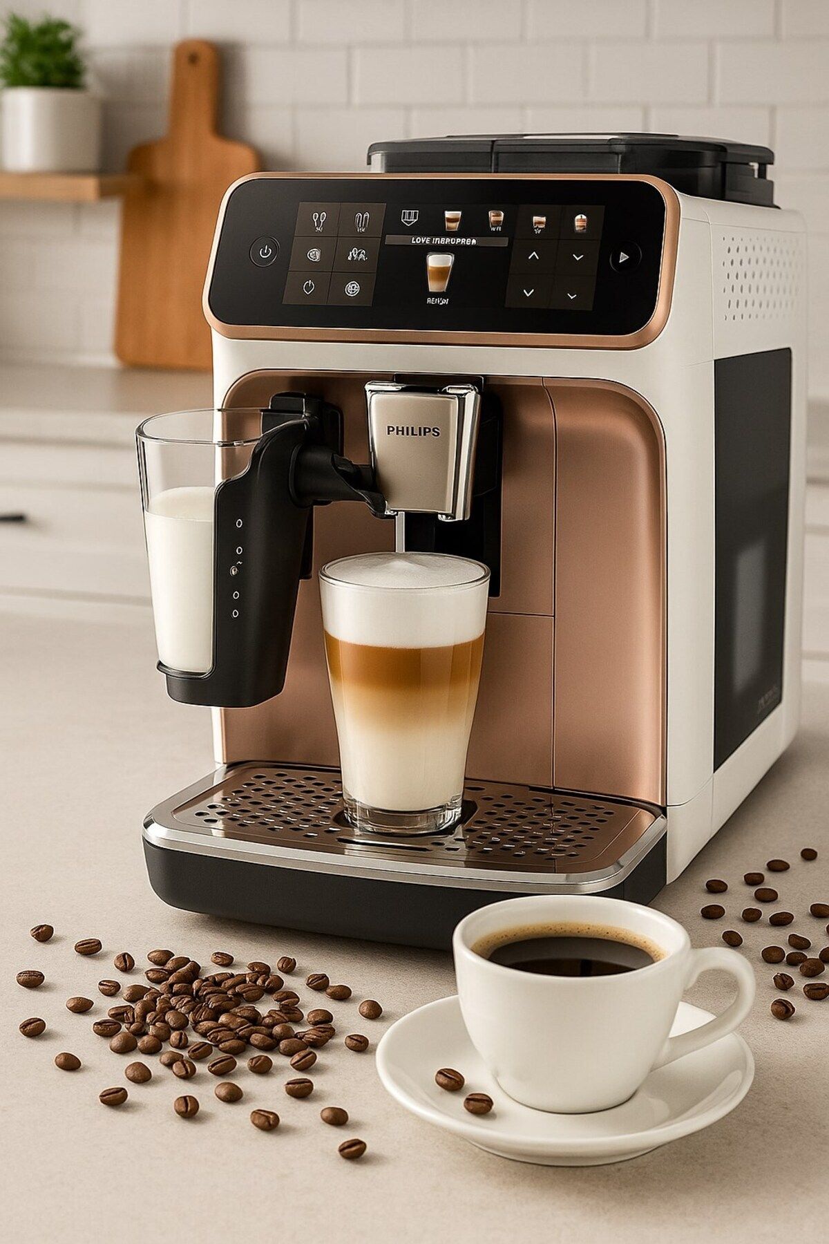 Philips 5500 Serisi LatteGo 20 Sıcak ve Soğuk İçecek Tam Otomatik Espresso & Kahve Makinesi