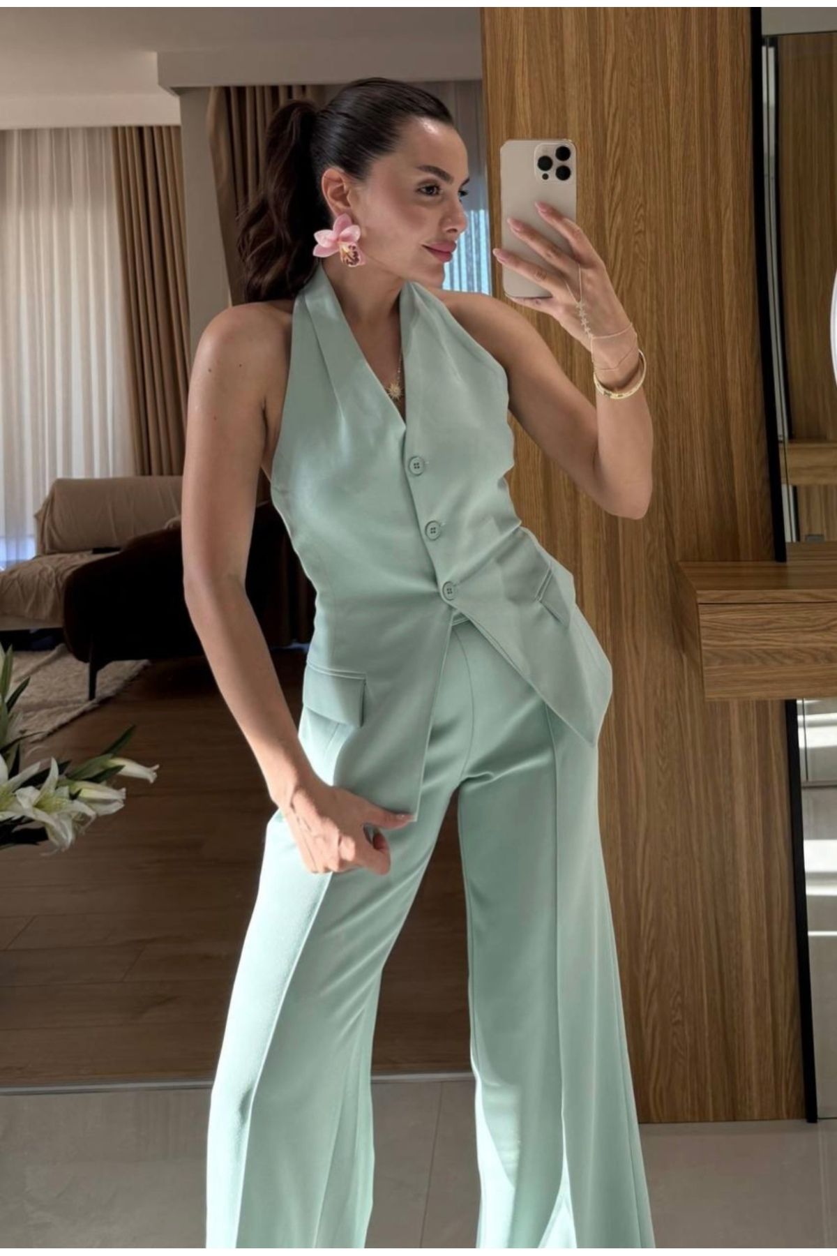 Lotus Leila Yelek - Pantolon İkili Takım