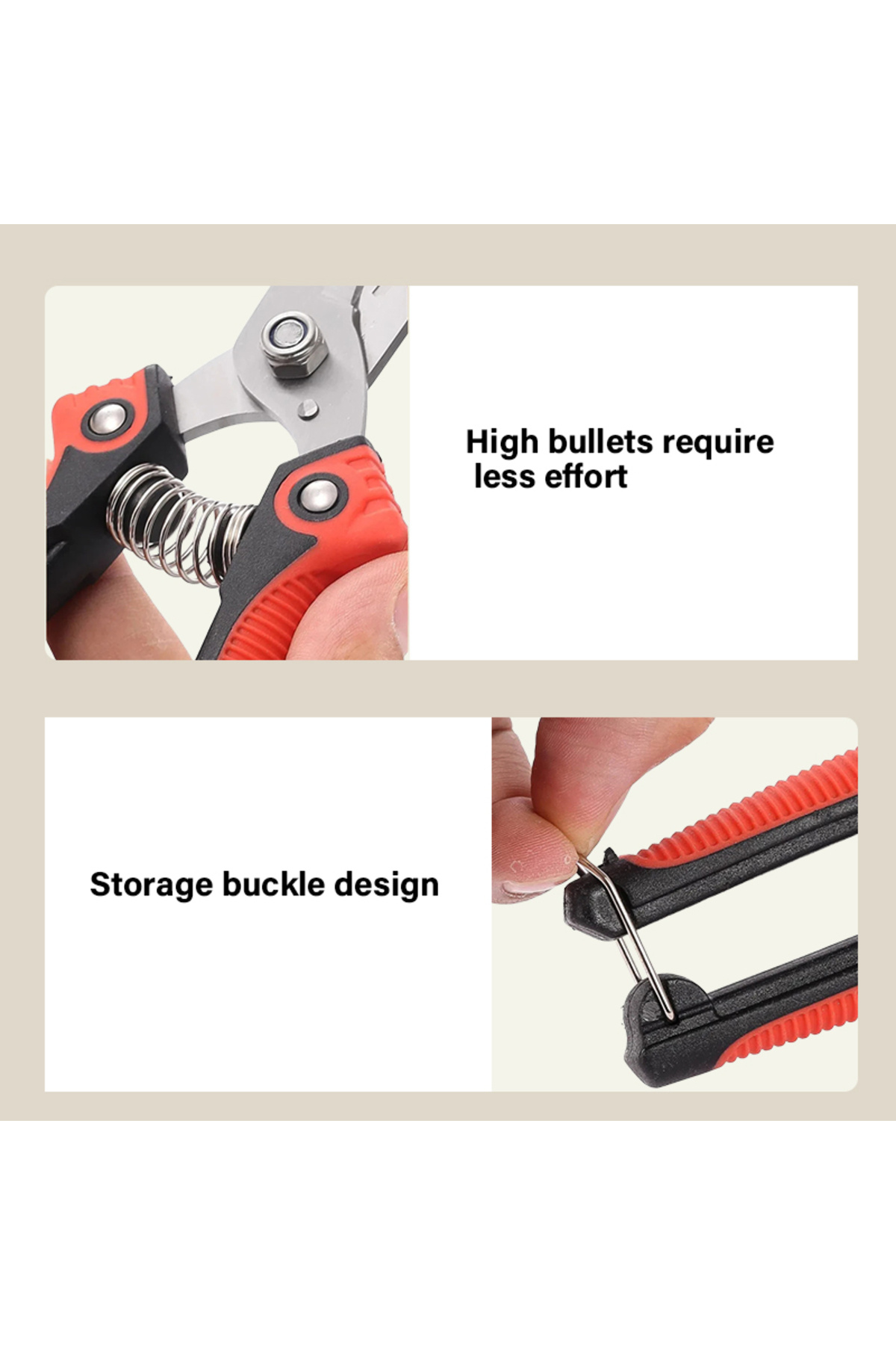 Choice-Stainless Steel Pruning Shears Sharp Branch Scissors with Non Slip Handle for Garden Fruit Tree T... 5
