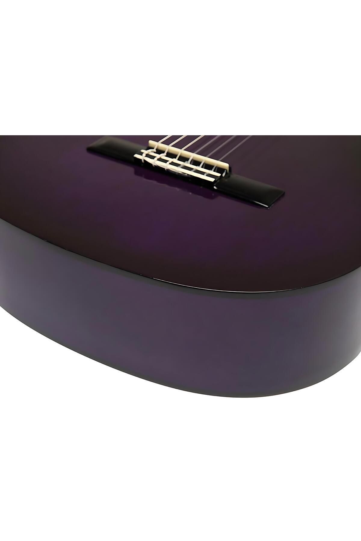 VALENCIA-VC104PPS, classical guitar, size 4/4, purple sunburst finish 4