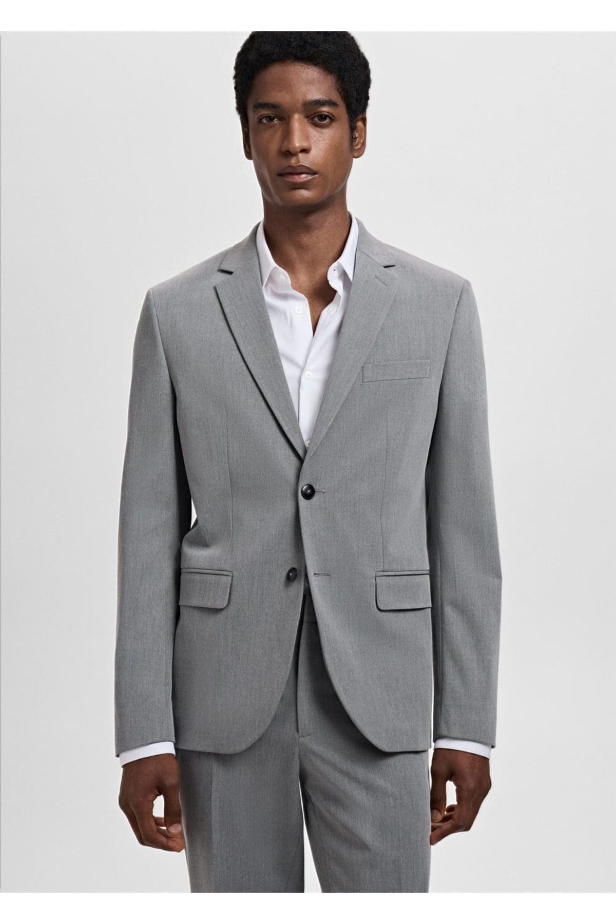 Streç kumaştan süper dar kesim blazer ceket